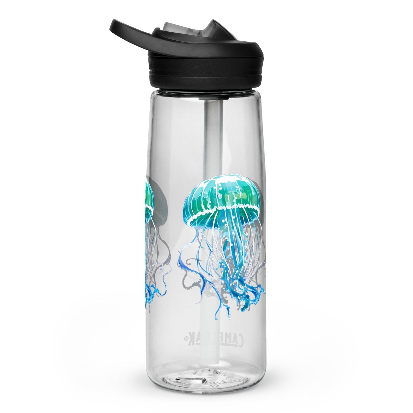 Turquoise Jellyfish Sports Water Bottle - Sports Water Bottle - Discovery Co.