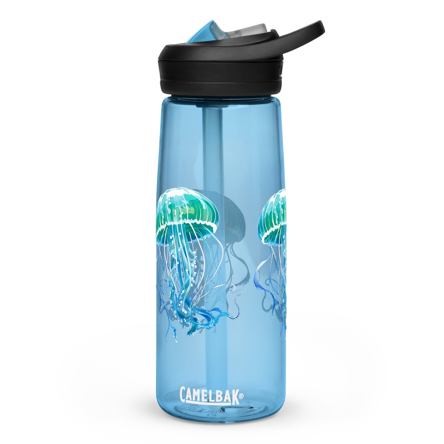 Turquoise Jellyfish Sports Water Bottle - Sports Water Bottle - Discovery Co.