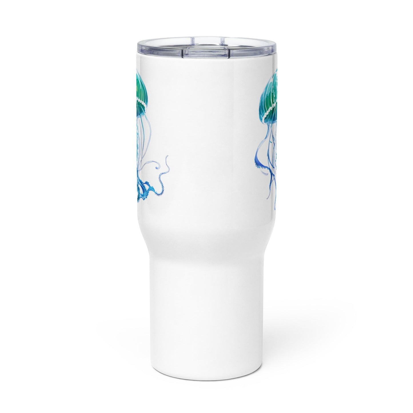 Turquoise Jellyfish Stainless Steel Travel Mug (25 oz) - Travel Mug - Discovery Co.