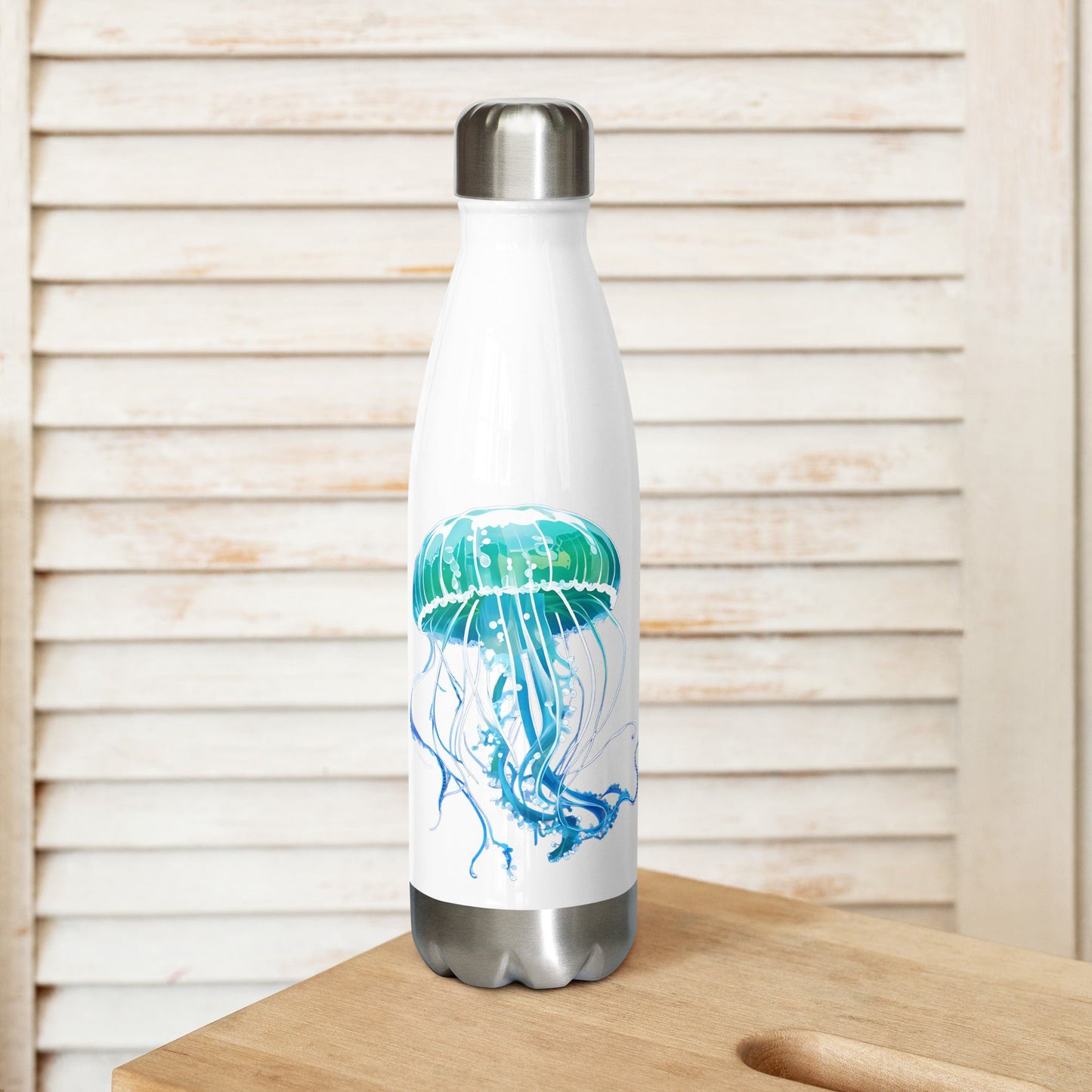 Turquoise Jellyfish Stainless Steel Water Bottle - Stainless Steel Water Bottle - Discovery Co.