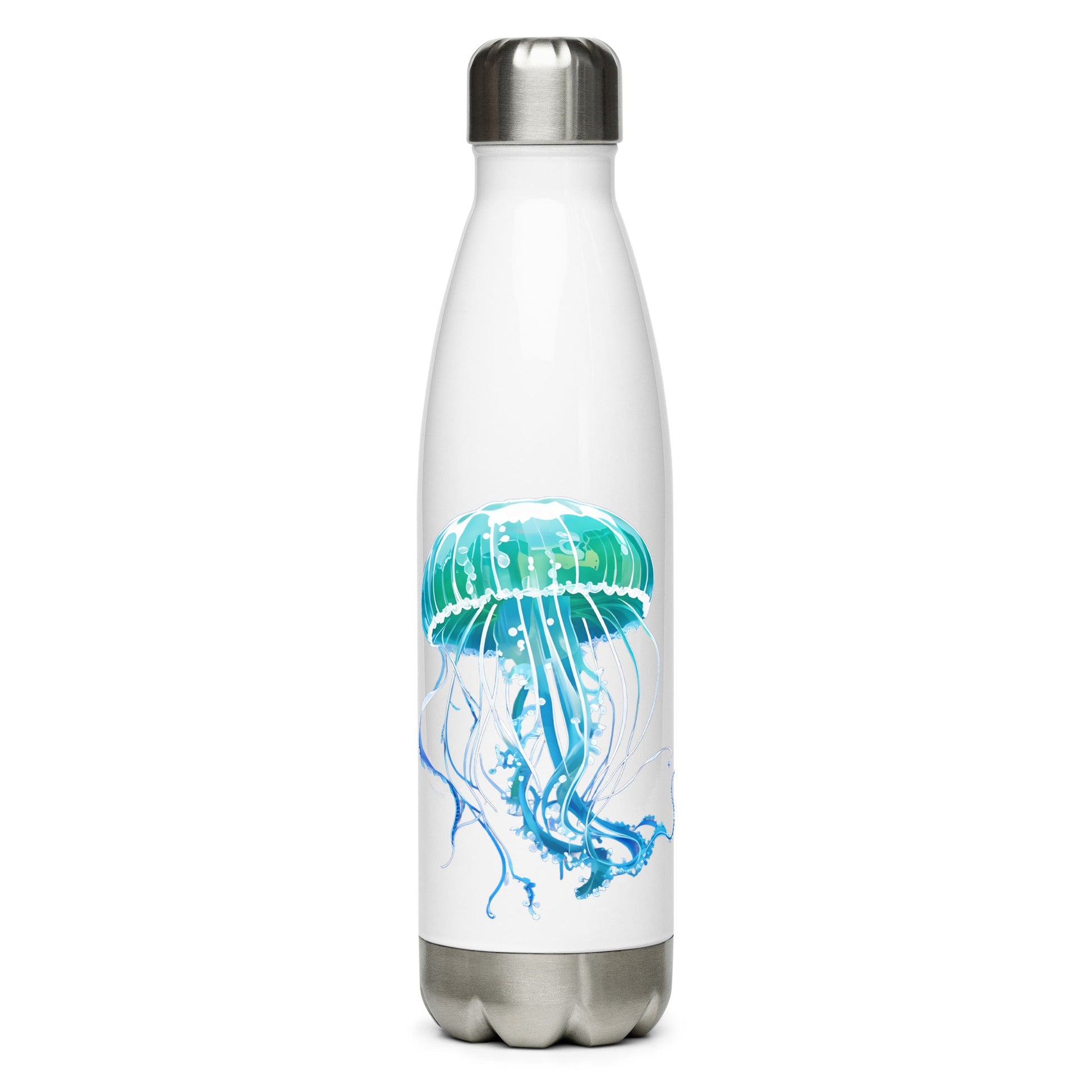 Turquoise Jellyfish Stainless Steel Water Bottle - Stainless Steel Water Bottle - Discovery Co.