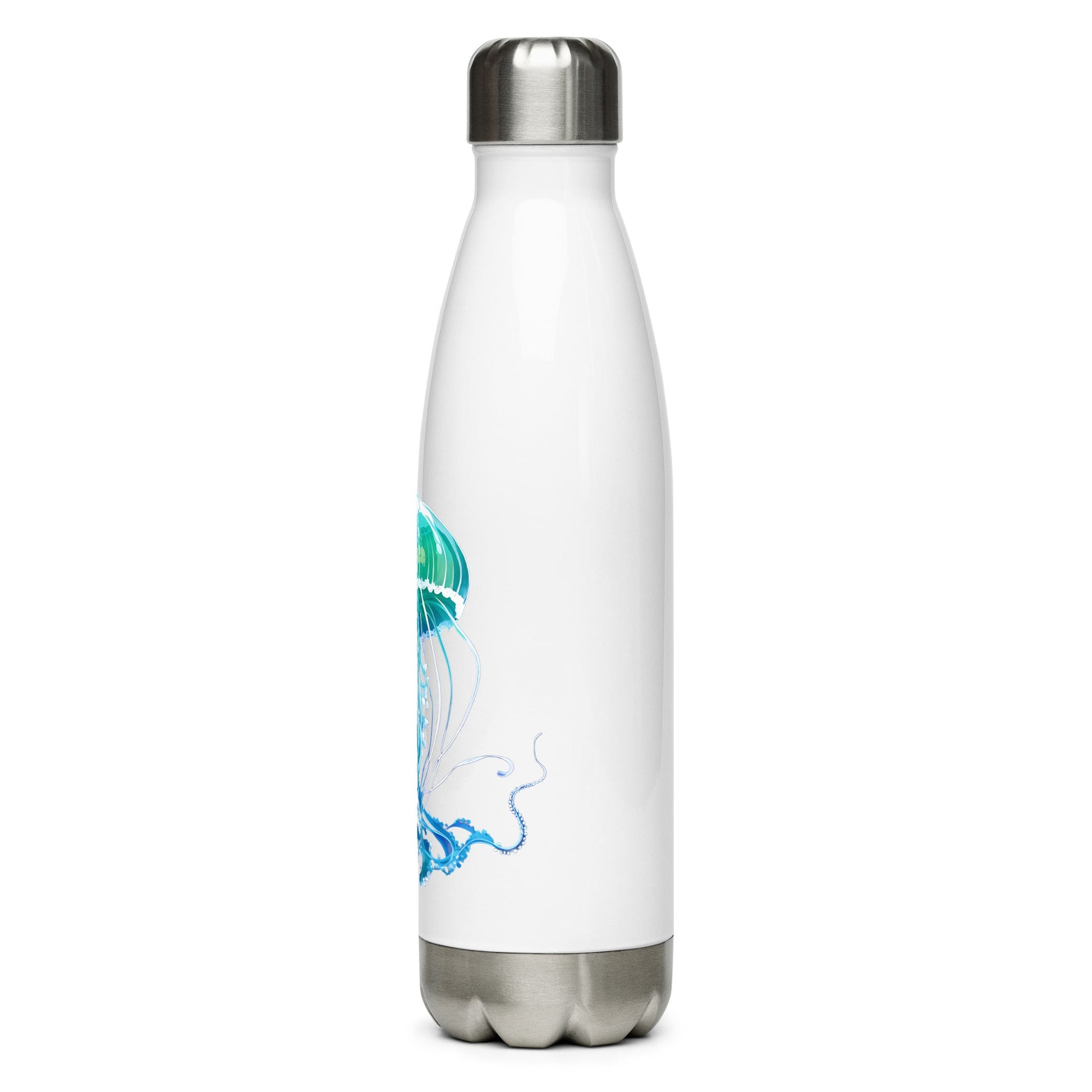 Turquoise Jellyfish Stainless Steel Water Bottle - Stainless Steel Water Bottle - Discovery Co.