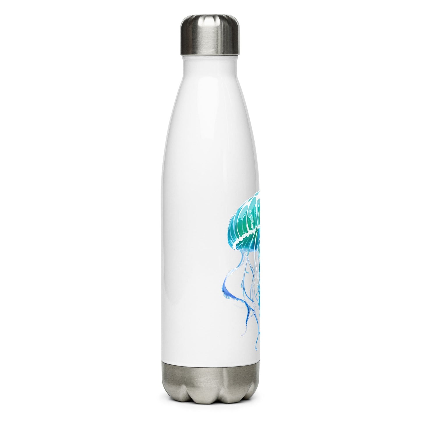 Turquoise Jellyfish Stainless Steel Water Bottle - Stainless Steel Water Bottle - Discovery Co.