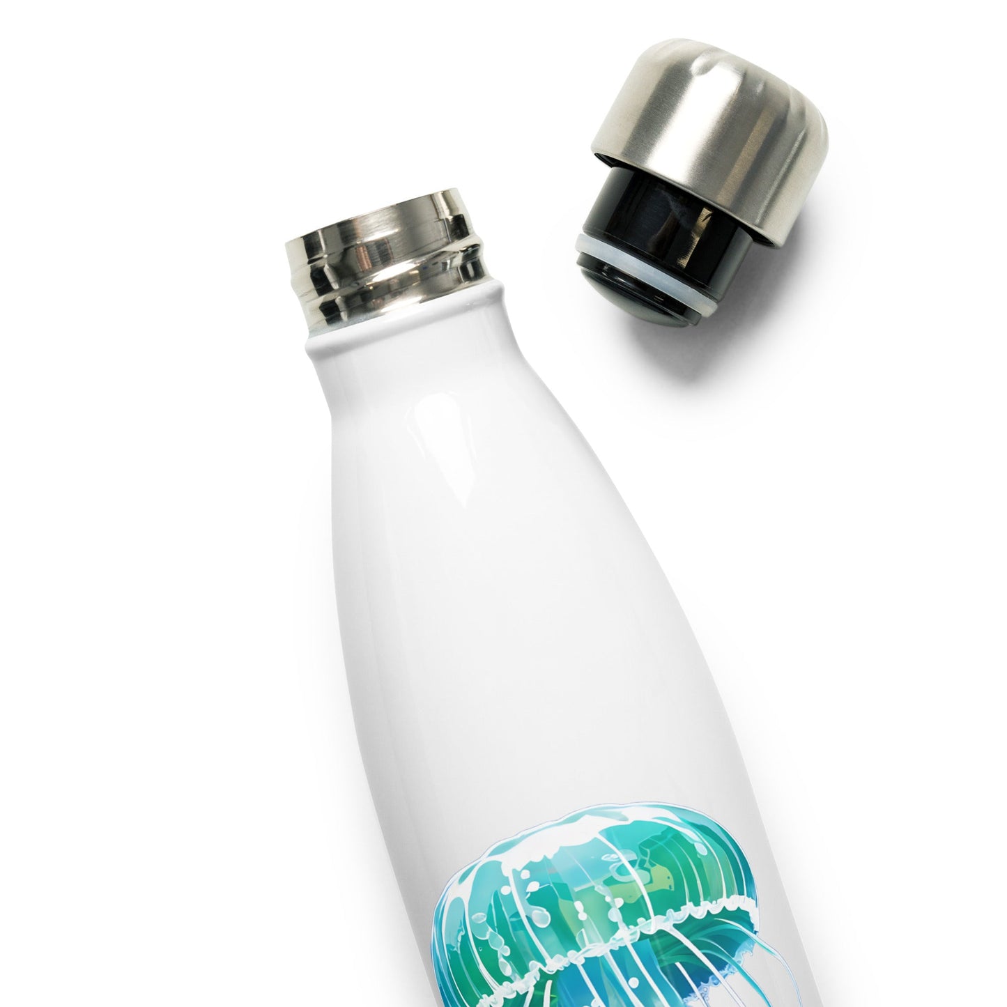 Turquoise Jellyfish Stainless Steel Water Bottle - Stainless Steel Water Bottle - Discovery Co.