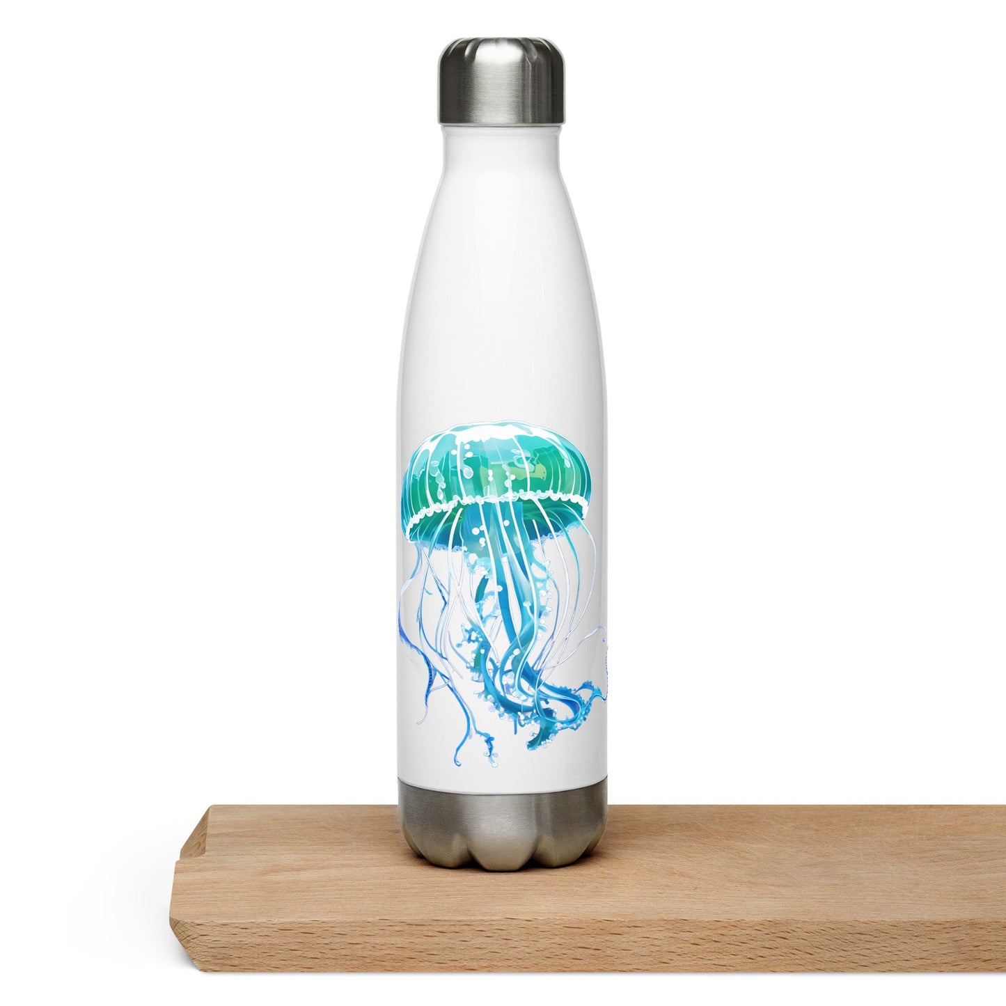 Turquoise Jellyfish Stainless Steel Water Bottle - Stainless Steel Water Bottle - Discovery Co.