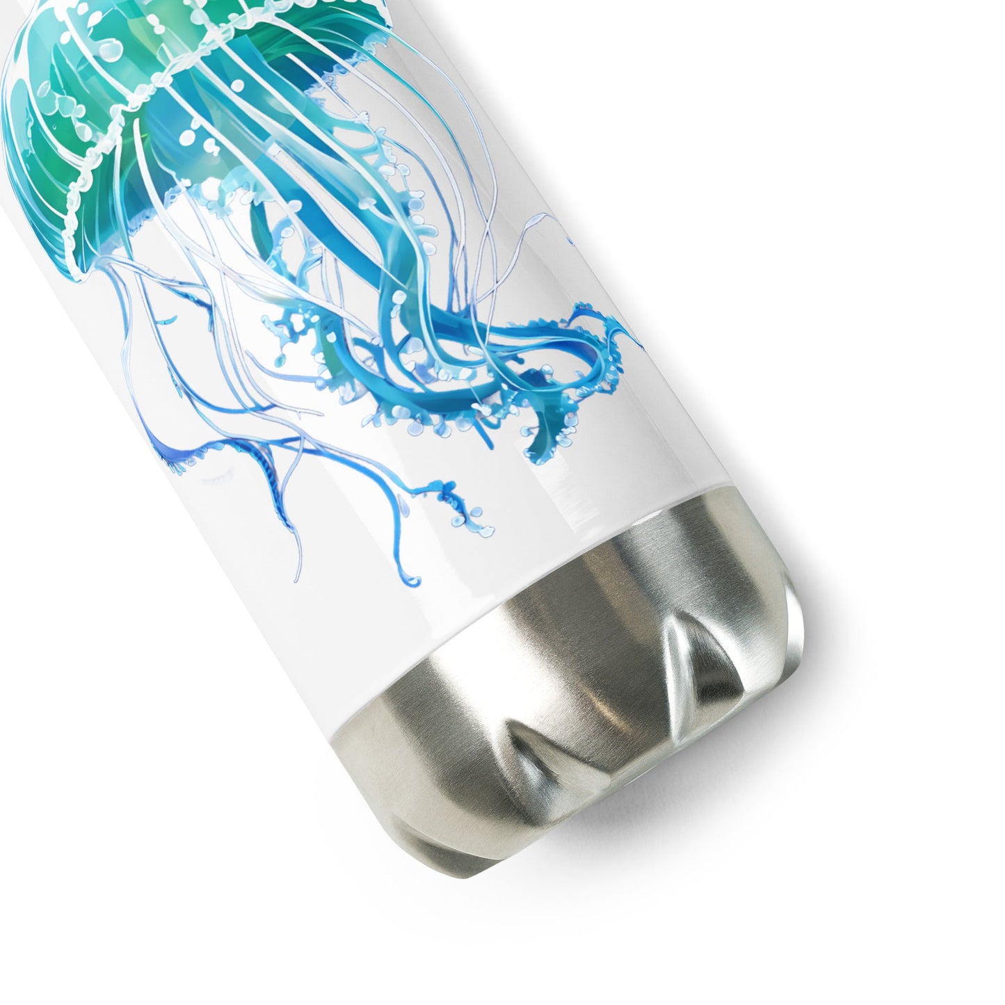 Turquoise Jellyfish Stainless Steel Water Bottle - Stainless Steel Water Bottle - Discovery Co.