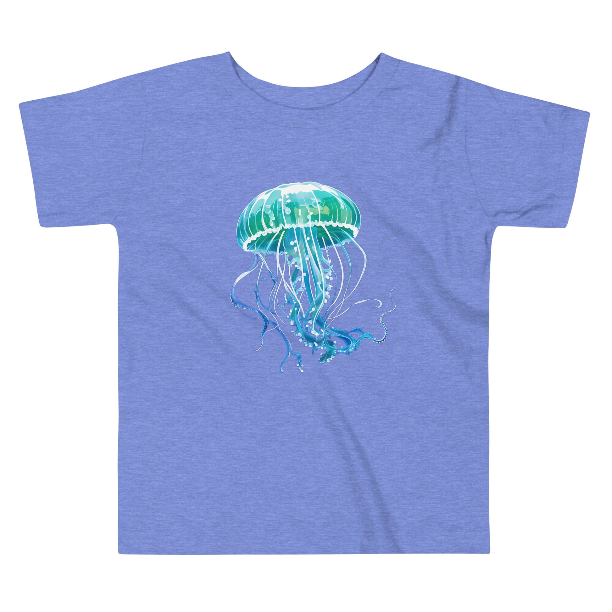 Turquoise Jellyfish Toddler Short Sleeve Tee - Discovery Co.