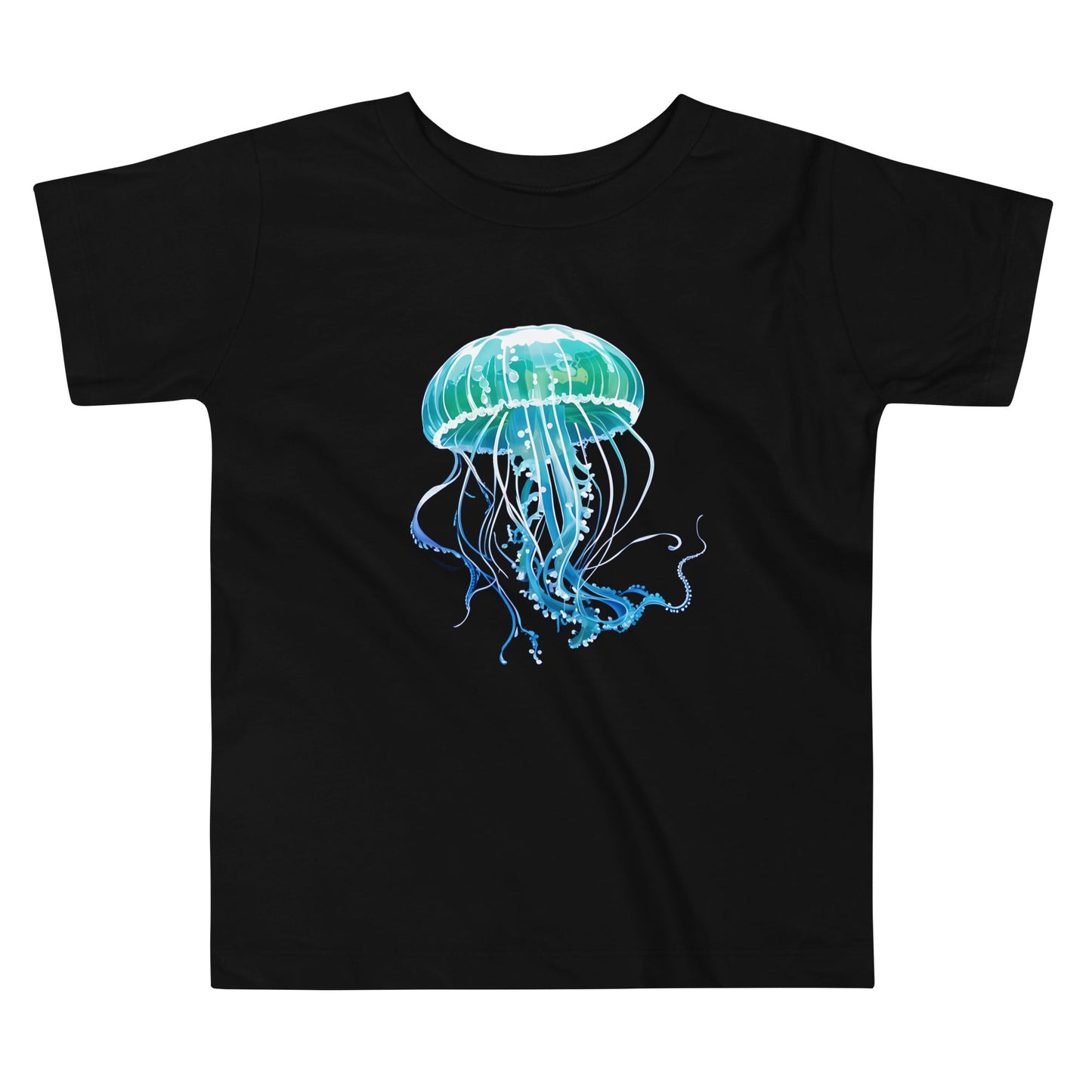 Turquoise Jellyfish Toddler Short Sleeve Tee - Discovery Co.