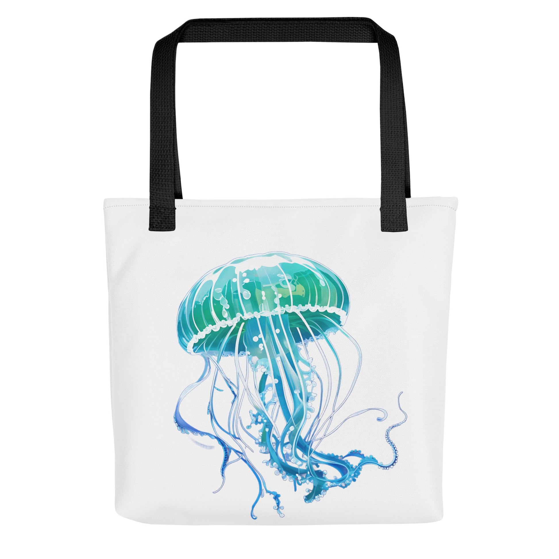 Turquoise Jellyfish Tote Bag - Tote Bags - Discovery Co.