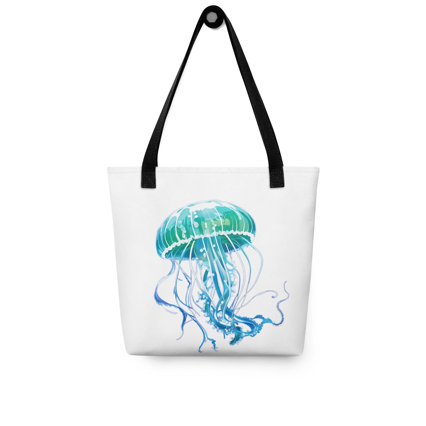 Turquoise Jellyfish Tote Bag - Tote Bags - Discovery Co.