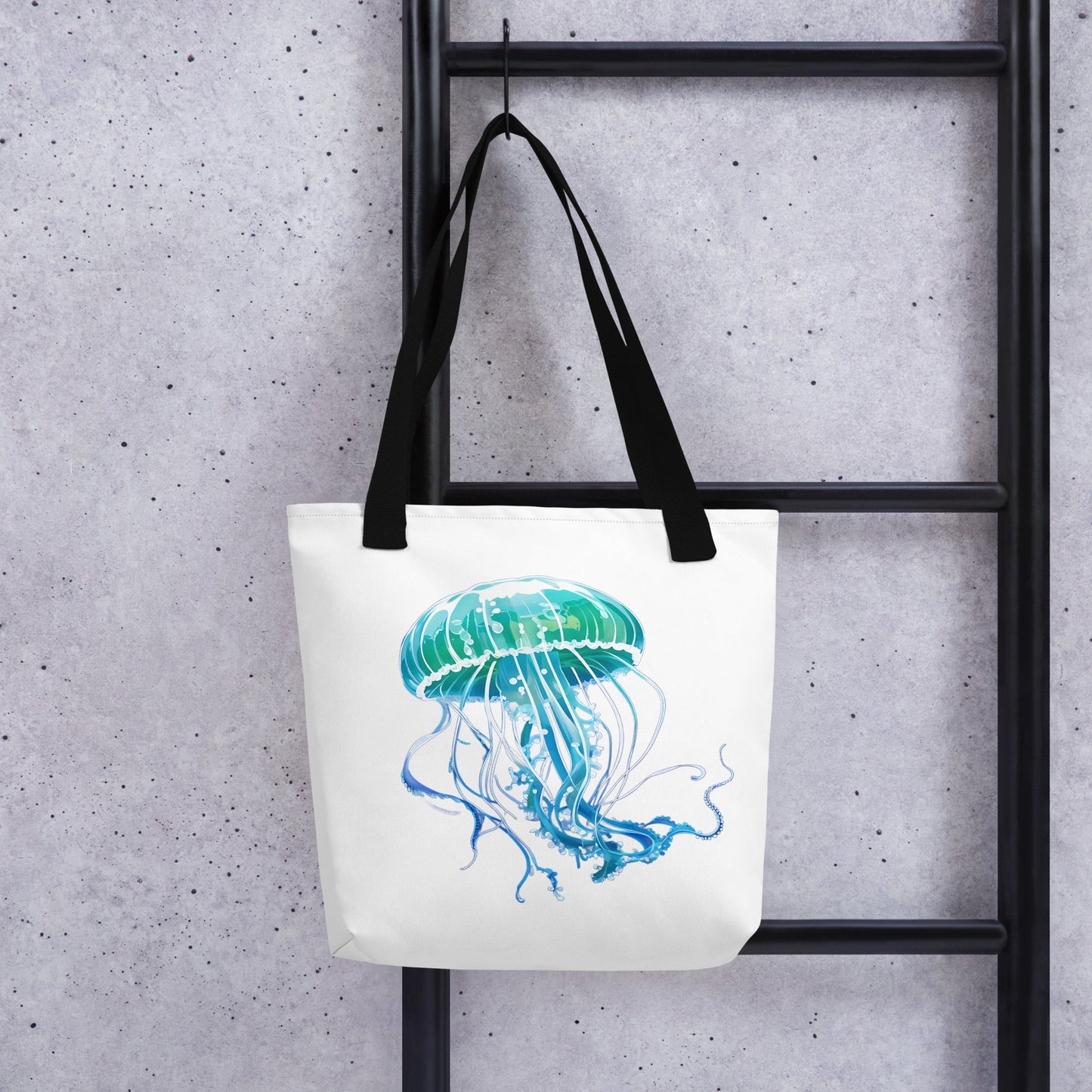 Turquoise Jellyfish Tote Bag - Tote Bags - Discovery Co.