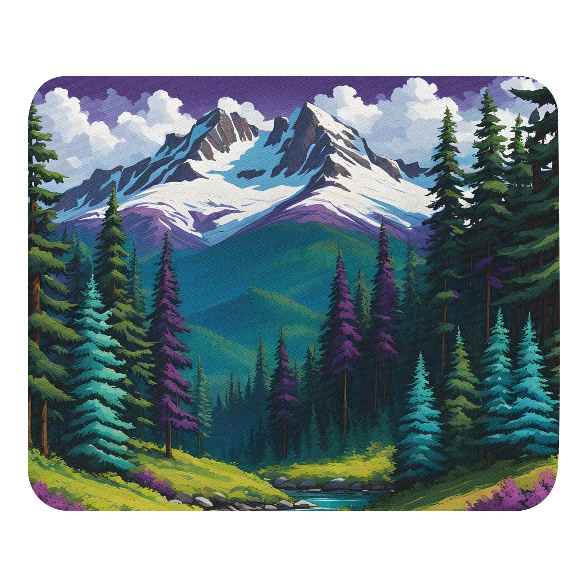 Turquoise Pine Forest II Mouse Pad - Mouse Pads - Discovery Co.