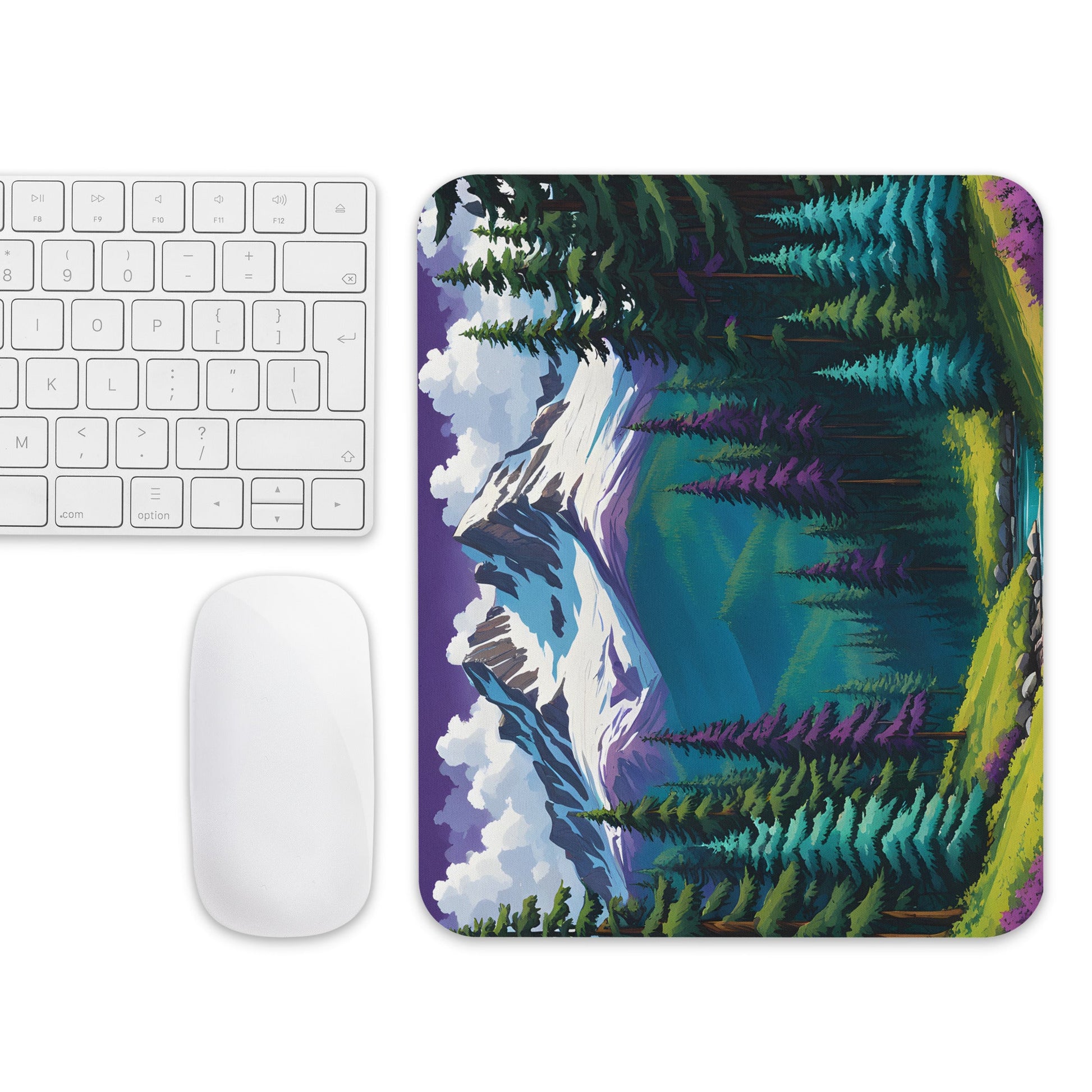 Turquoise Pine Forest II Mouse Pad - Mouse Pads - Discovery Co.