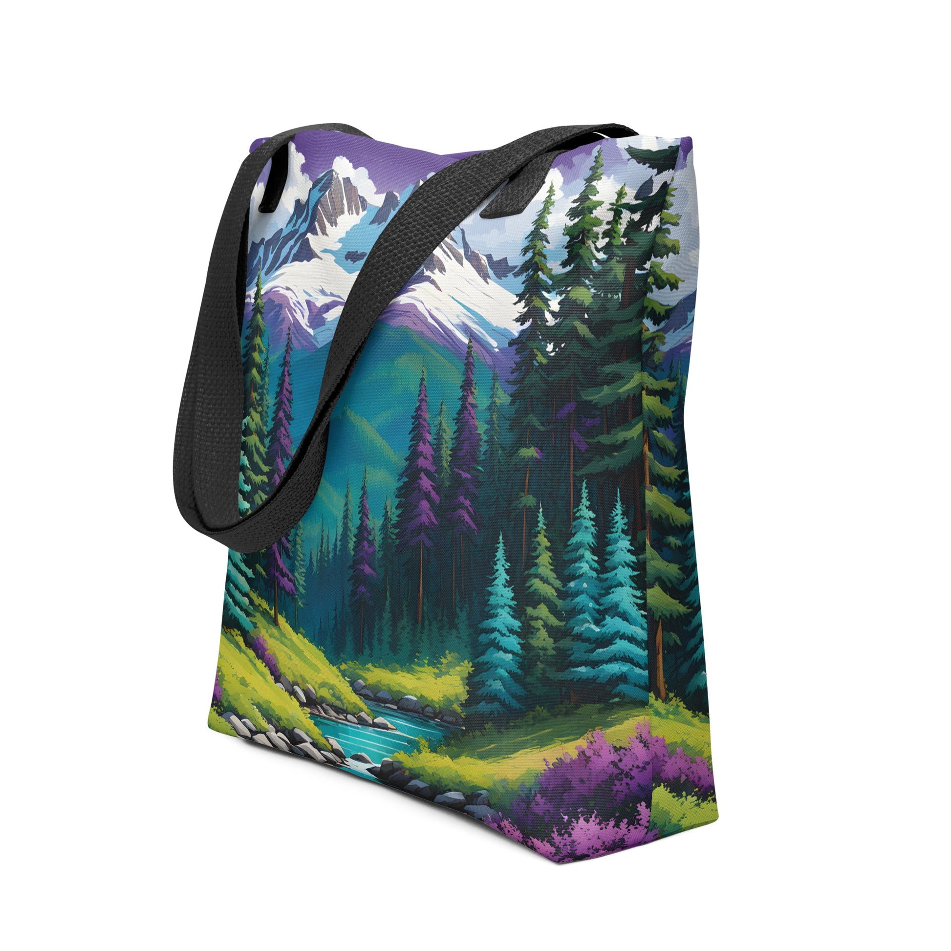 Turquoise Pine Forest II Tote Bag - Tote Bags - Discovery Co.