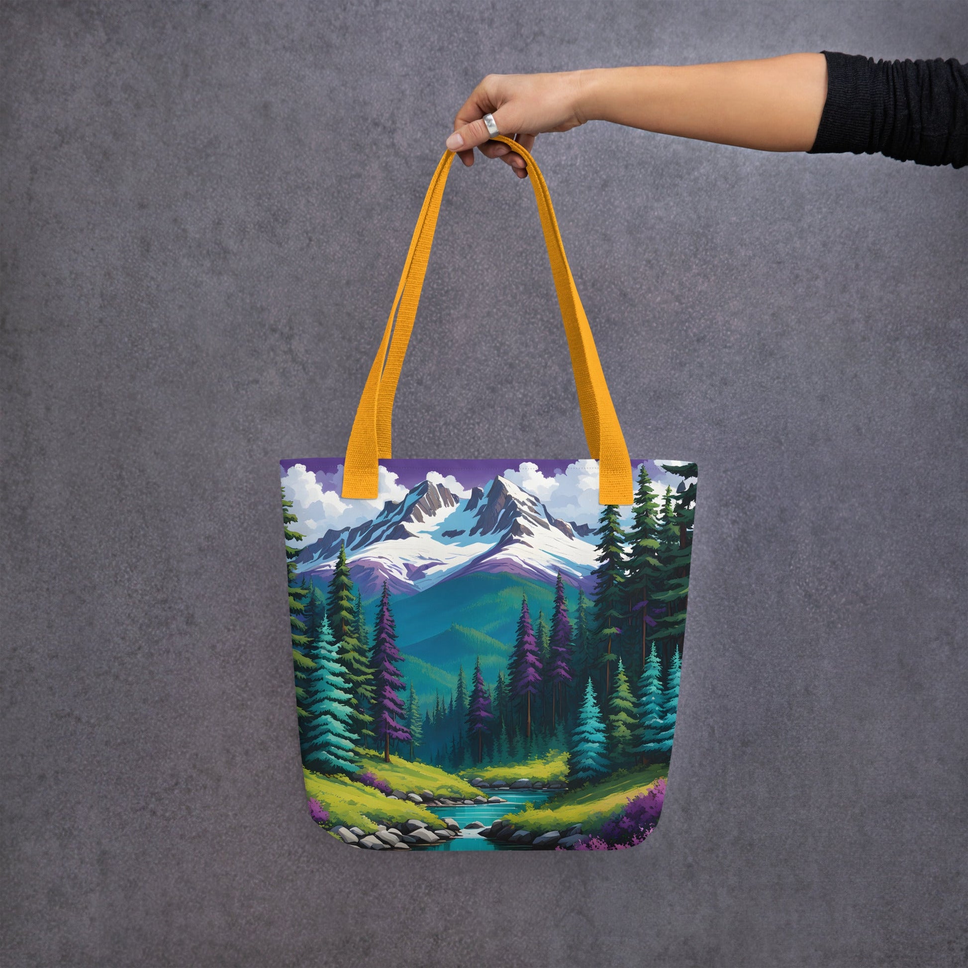 Turquoise Pine Forest II Tote Bag - Tote Bags - Discovery Co.