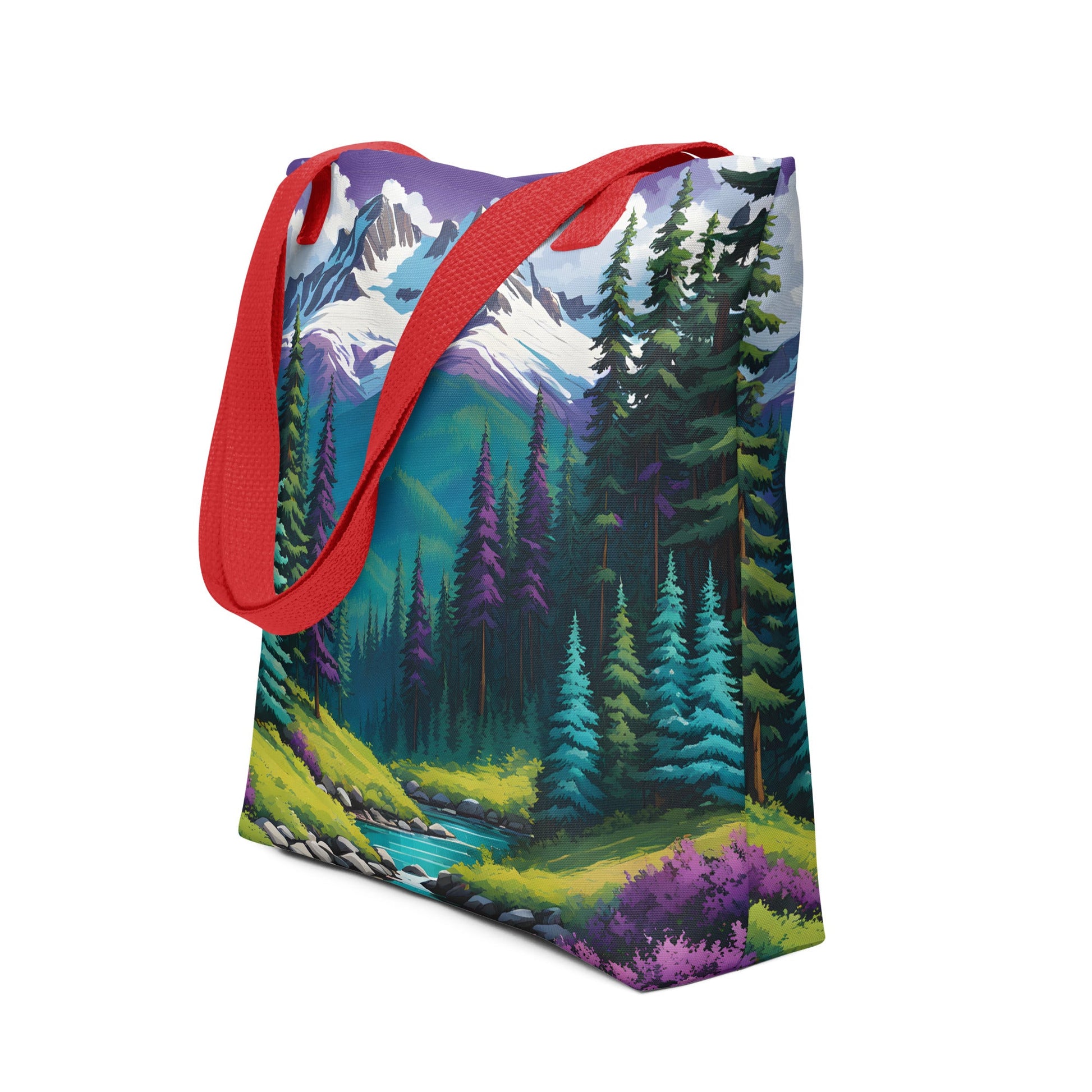 Turquoise Pine Forest II Tote Bag - Tote Bags - Discovery Co.