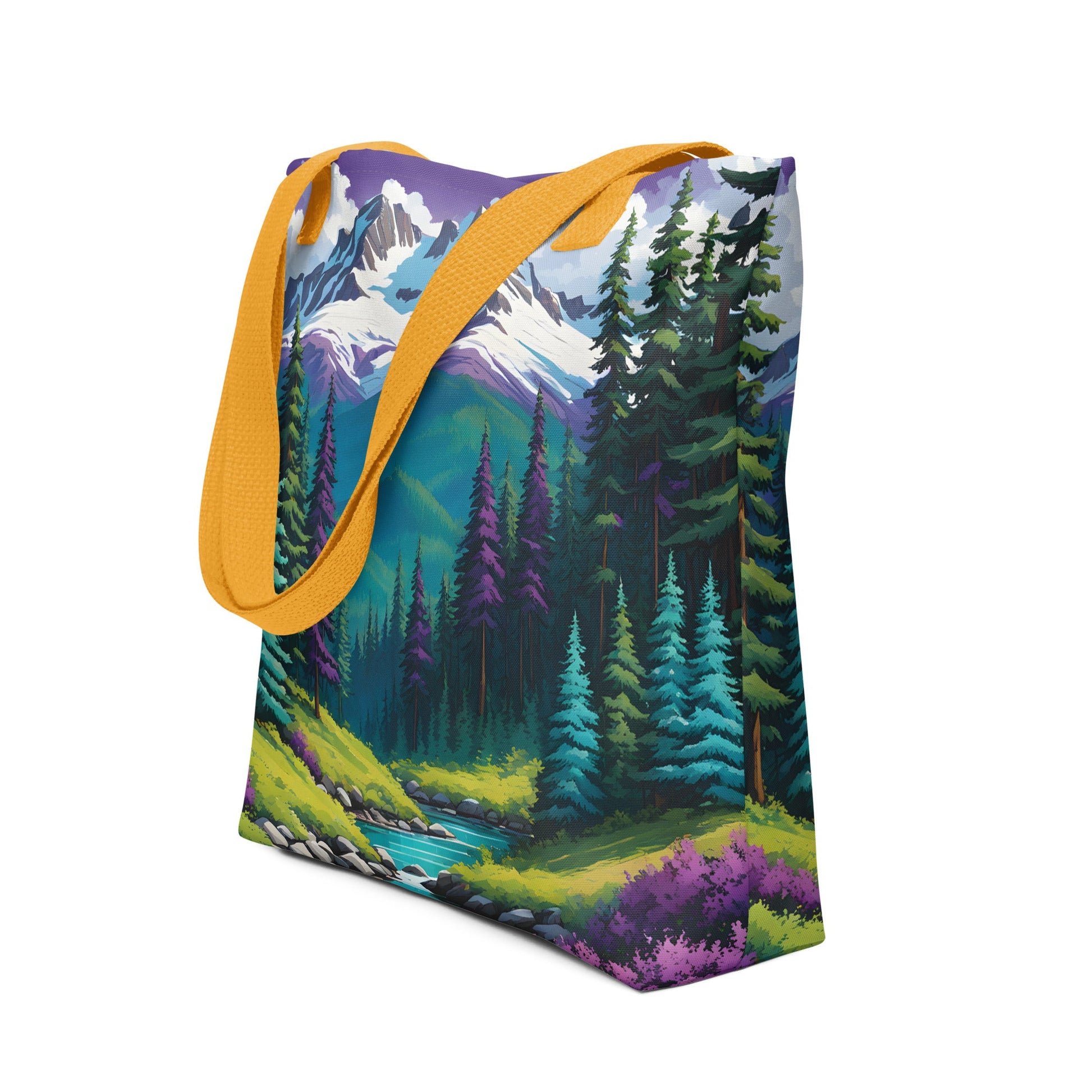Turquoise Pine Forest II Tote Bag - Tote Bags - Discovery Co.