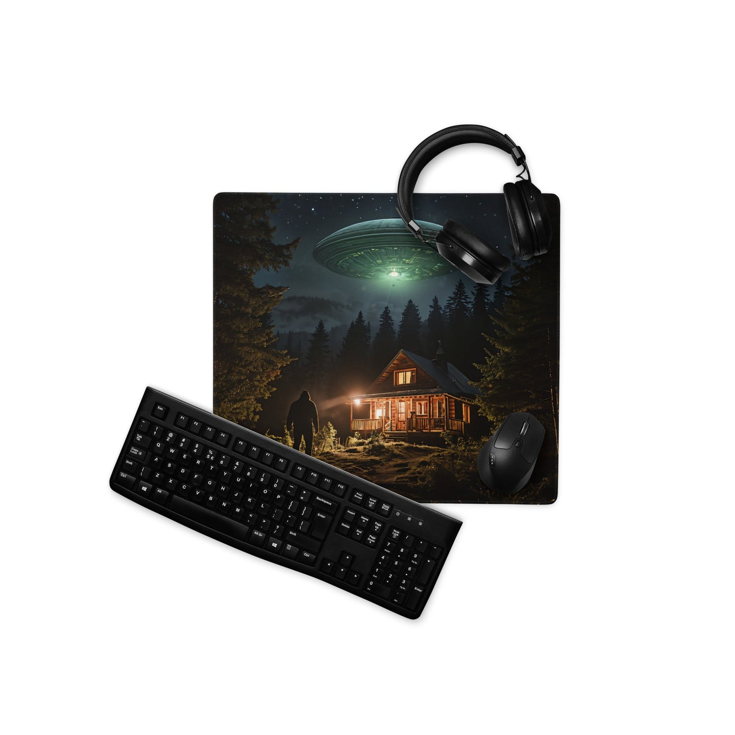 UFO and Bigfoot Gaming Mouse Pad - Mouse Pads - Discovery Co.