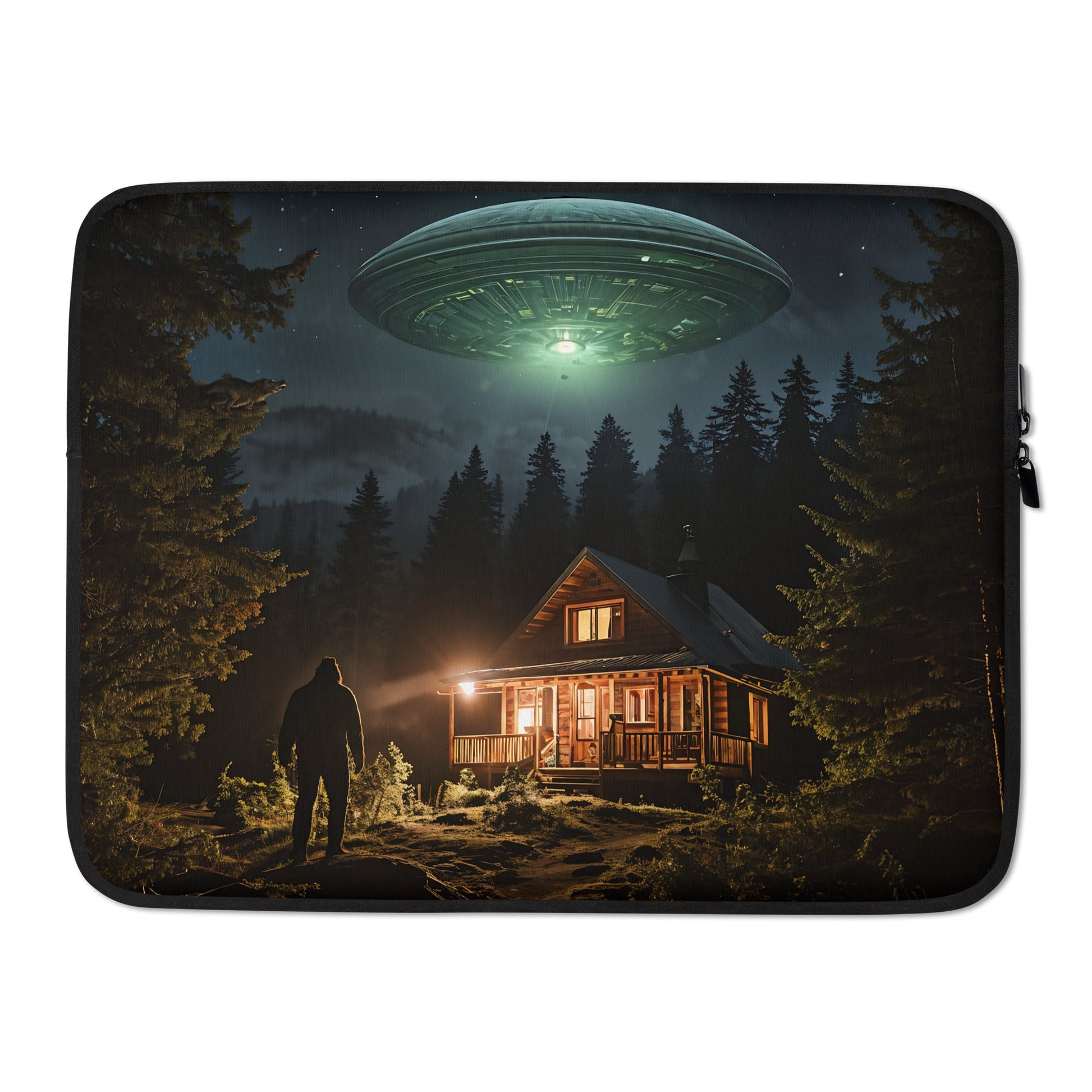 UFO and Bigfoot Laptop Sleeve - Laptop Cases - Discovery Co.