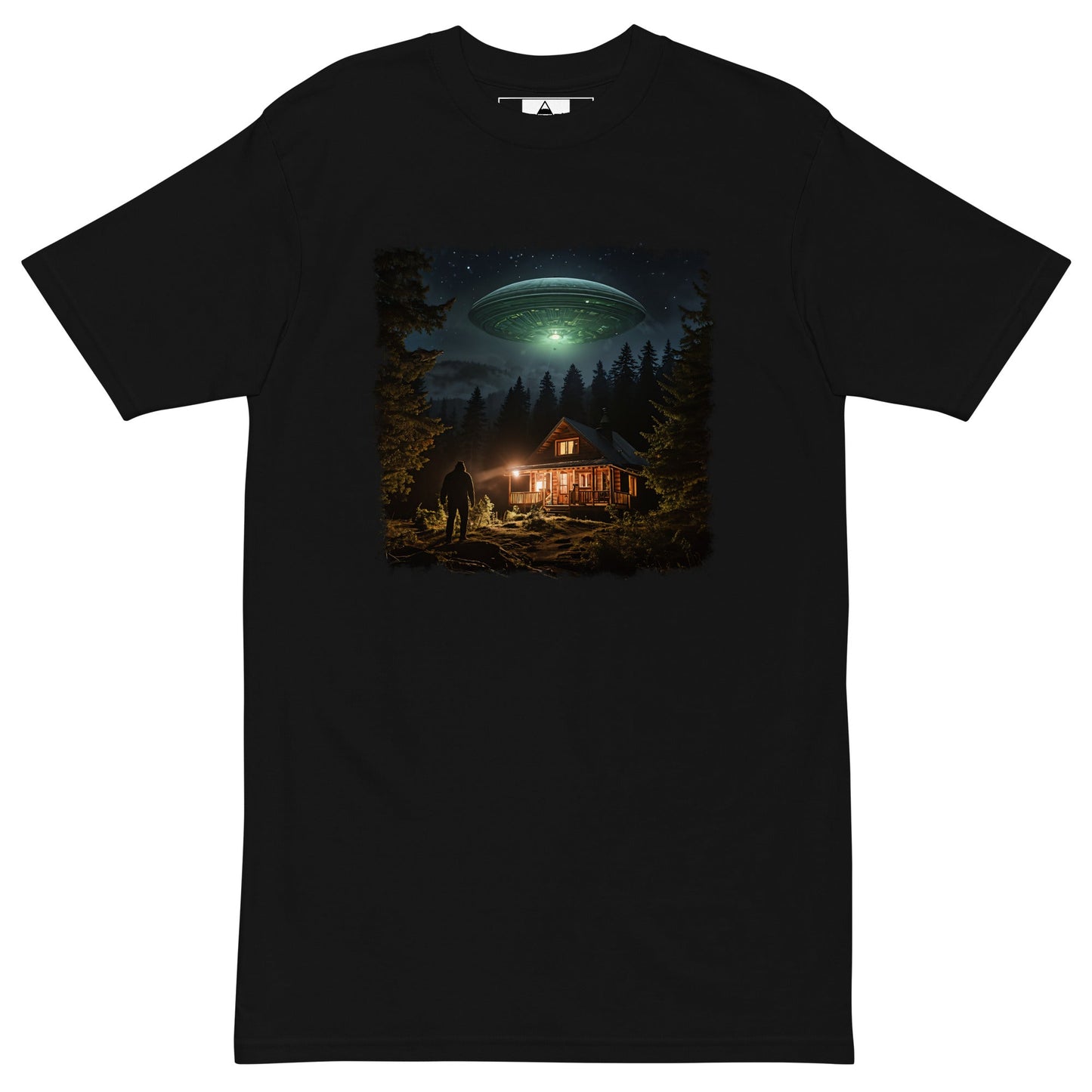 UFO and Bigfoot Men’s Premium Heavyweight Tee - Discovery Co.