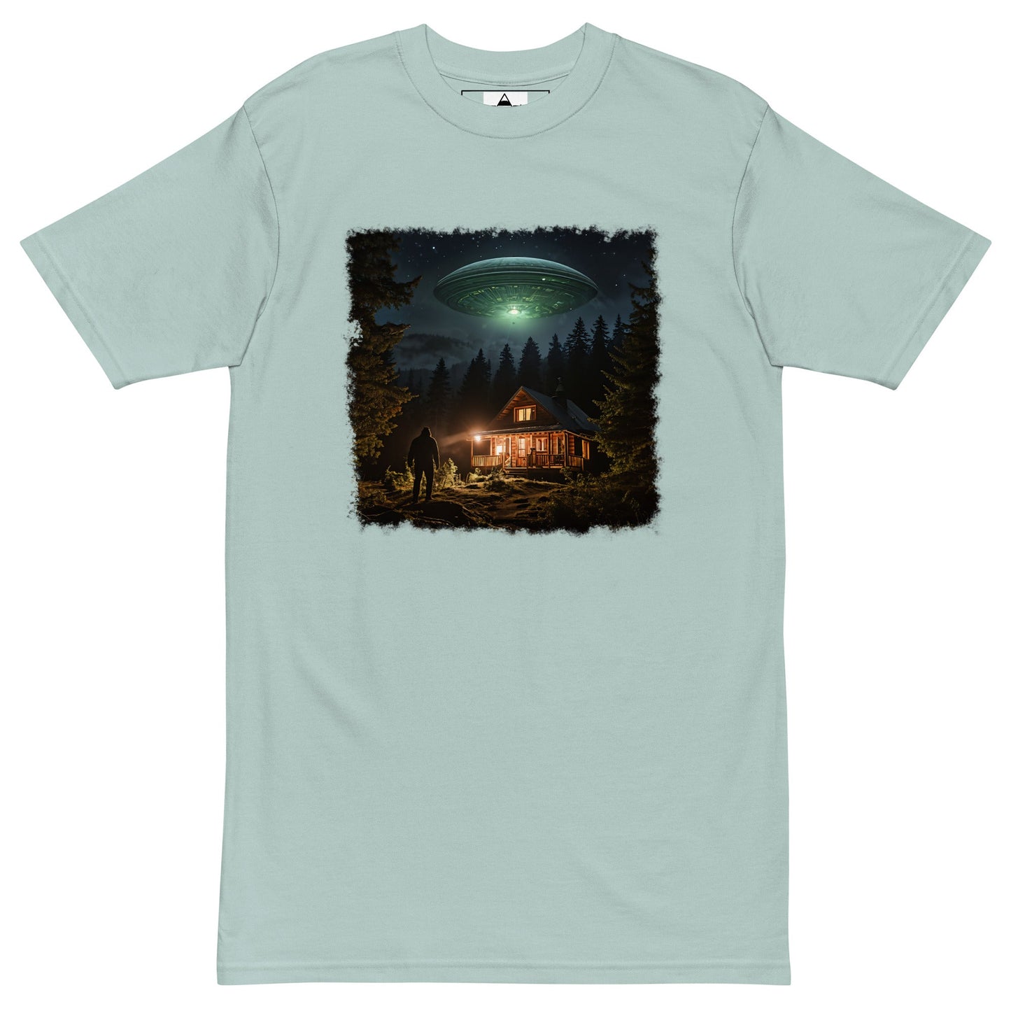 UFO and Bigfoot Men’s Premium Heavyweight Tee - Discovery Co.