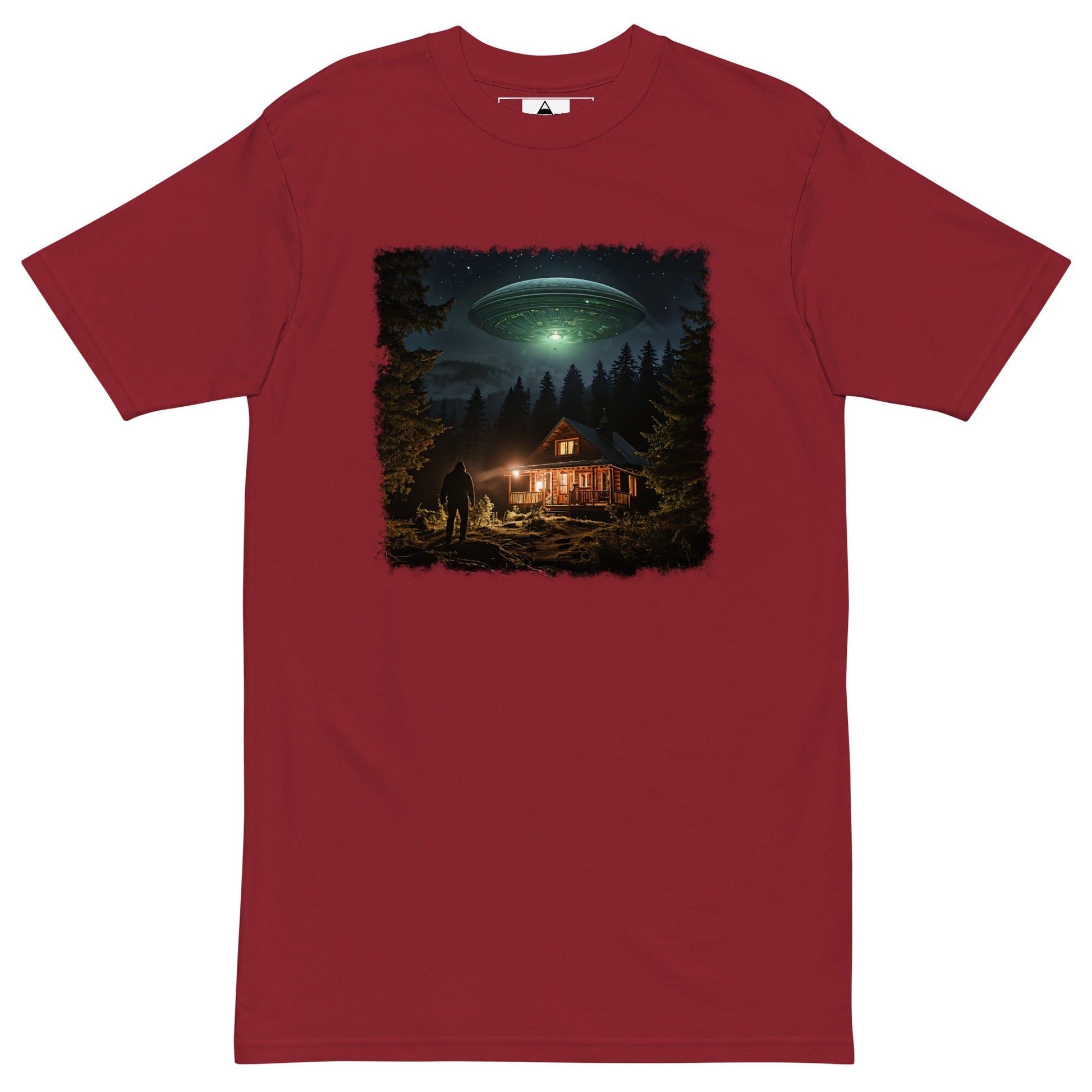 UFO and Bigfoot Men’s Premium Heavyweight Tee - Discovery Co.