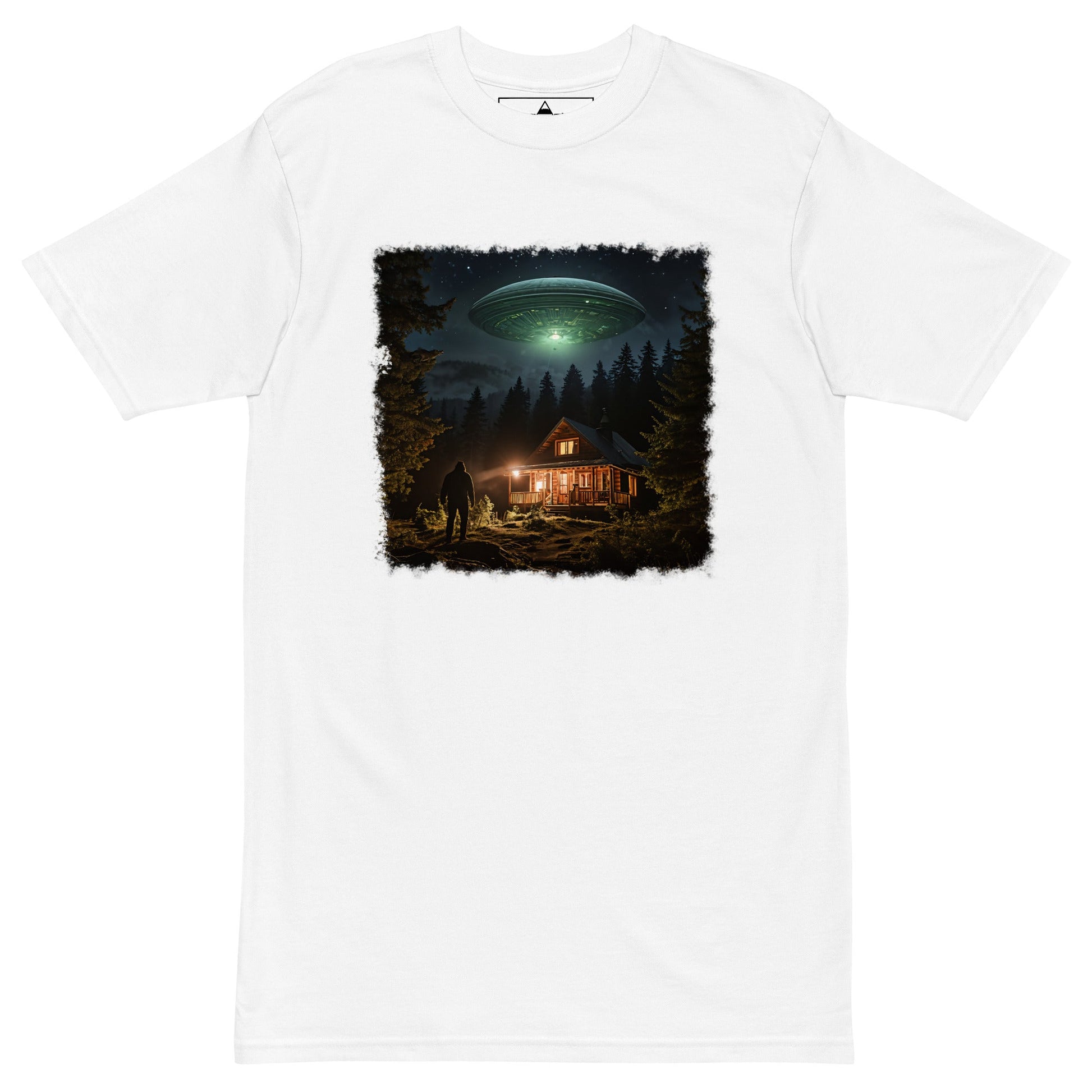 UFO and Bigfoot Men’s Premium Heavyweight Tee - Discovery Co.