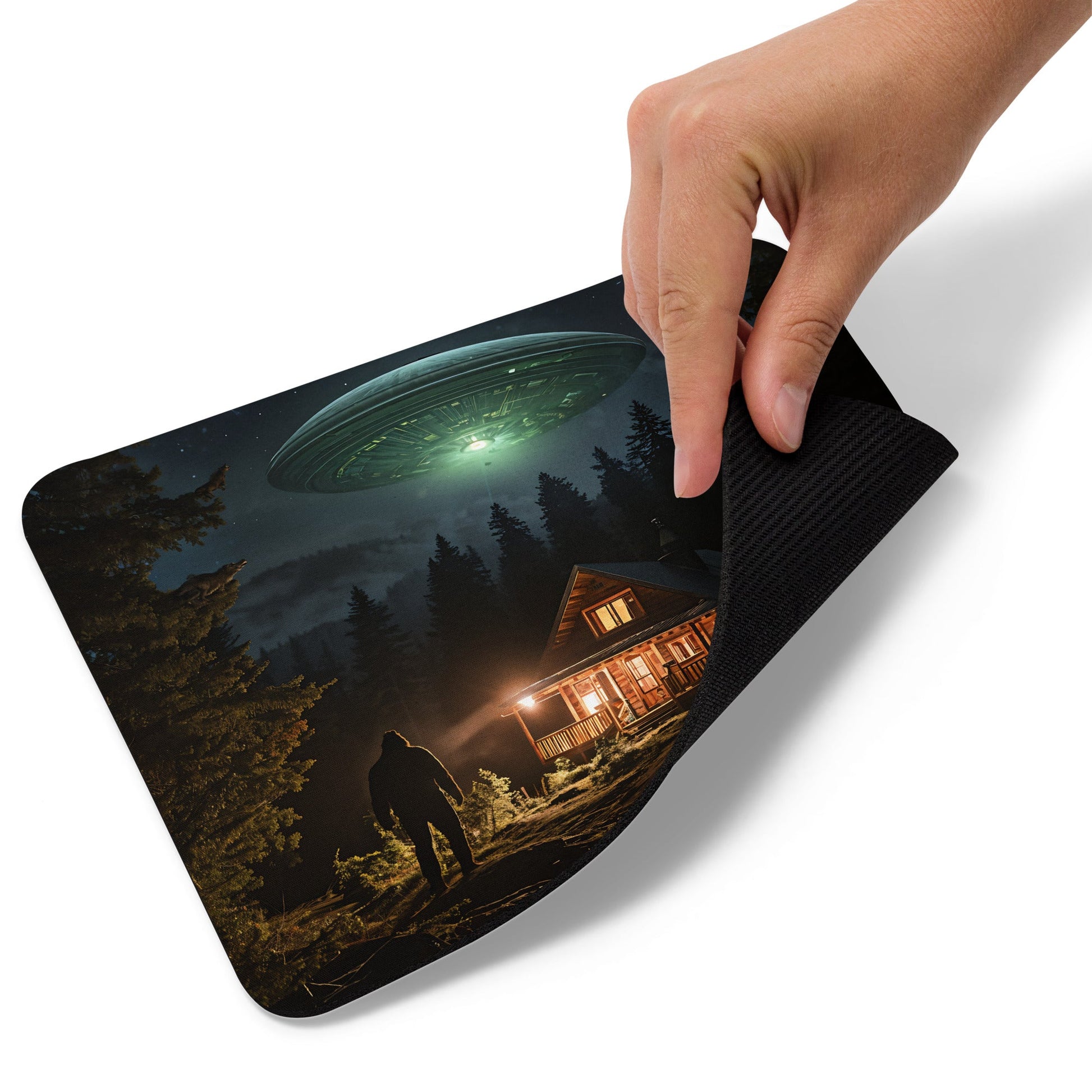 UFO and Bigfoot Mouse Pad - Mouse Pads - Discovery Co.