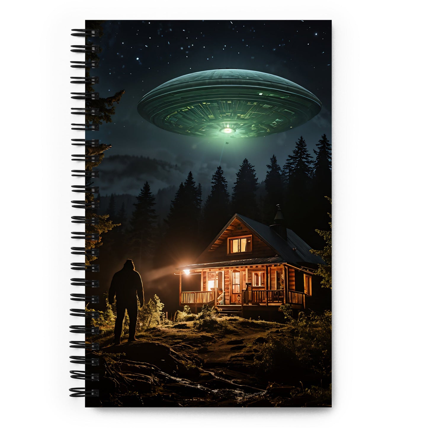 UFO and Bigfoot Spiral Notebook - Spiral Notebooks - Discovery Co.