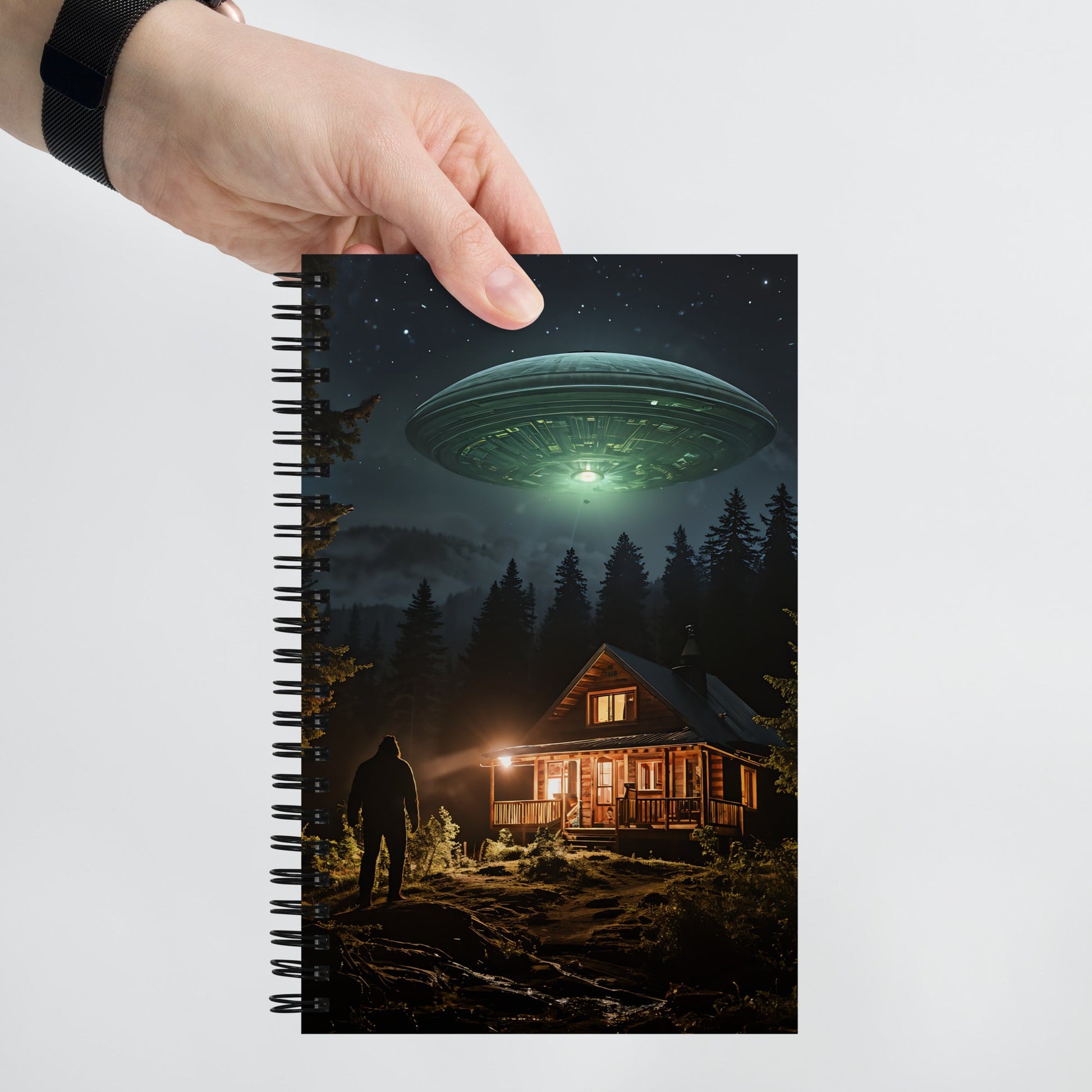 UFO and Bigfoot Spiral Notebook - Spiral Notebooks - Discovery Co.