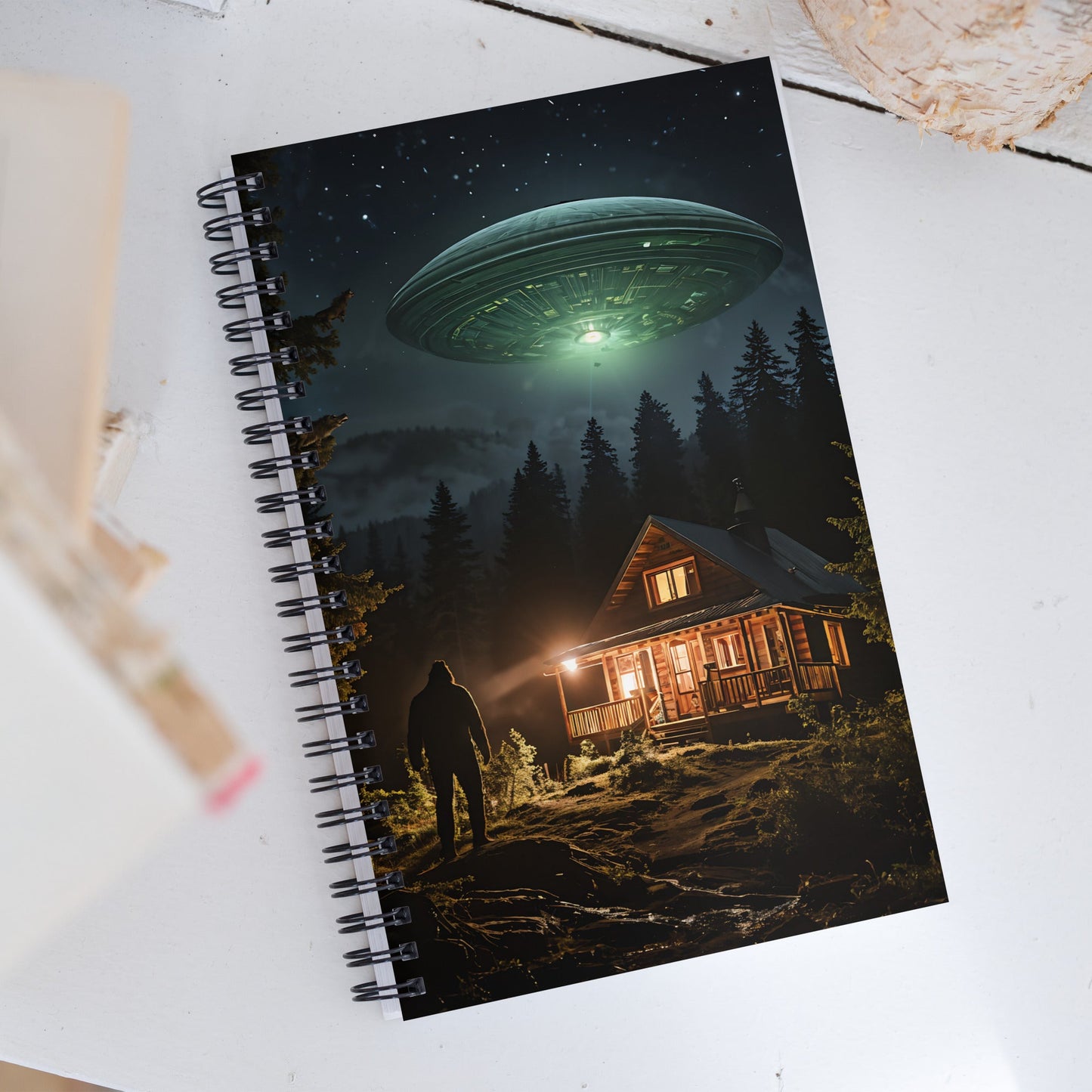 UFO and Bigfoot Spiral Notebook - Spiral Notebooks - Discovery Co.