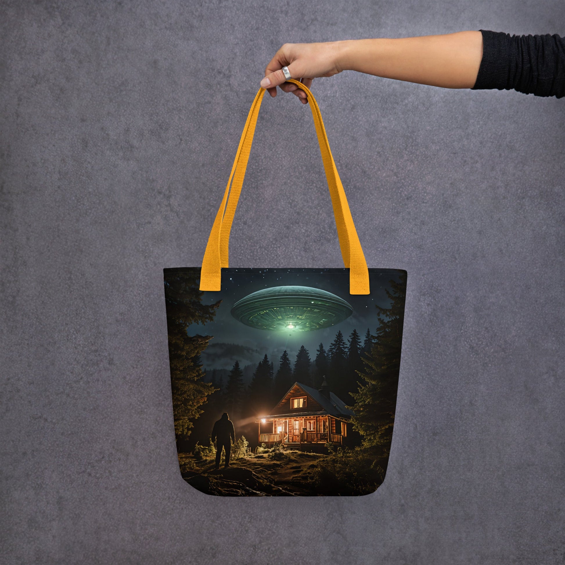 UFO and Bigfoot Tote Bag - Tote Bags - Discovery Co.