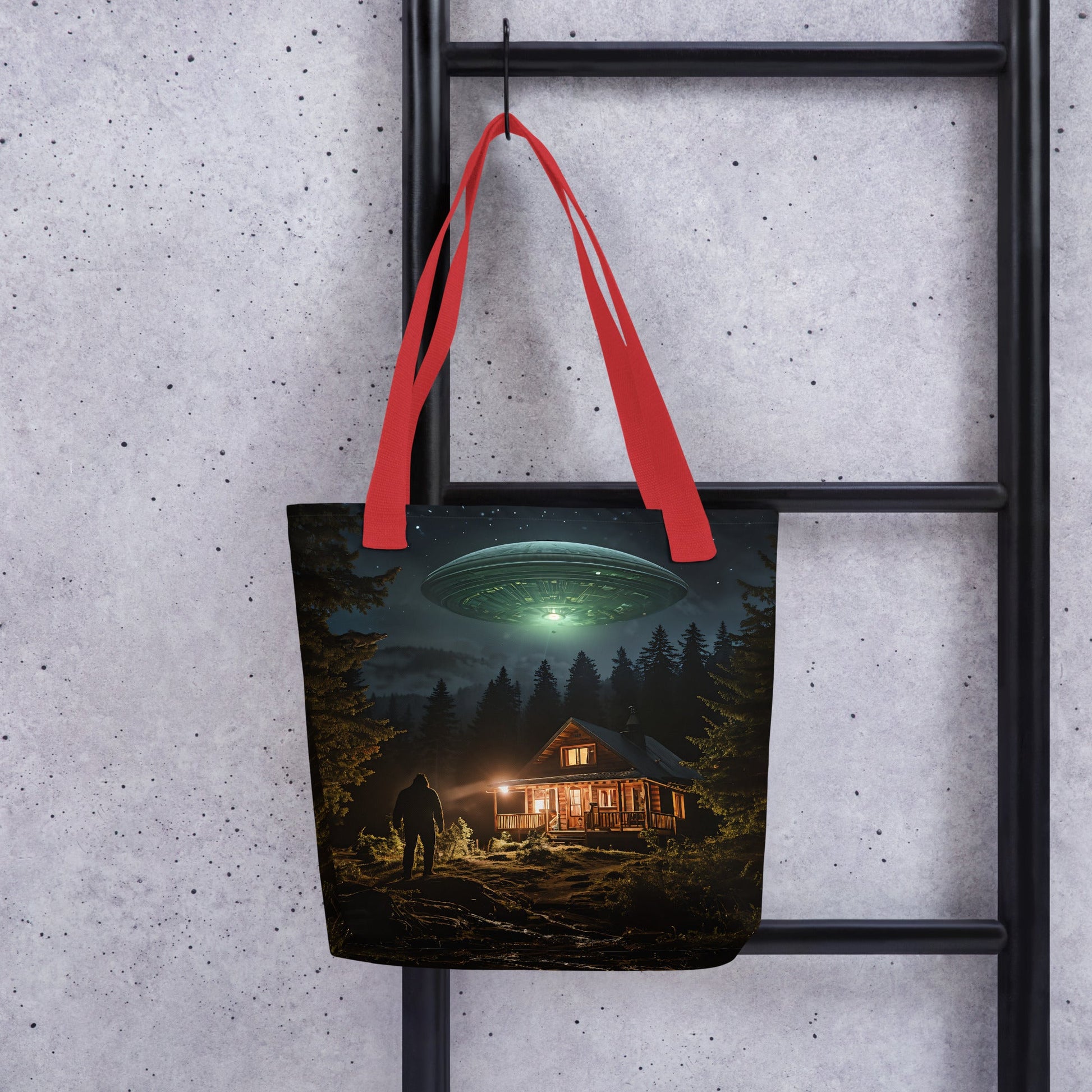 UFO and Bigfoot Tote Bag - Tote Bags - Discovery Co.