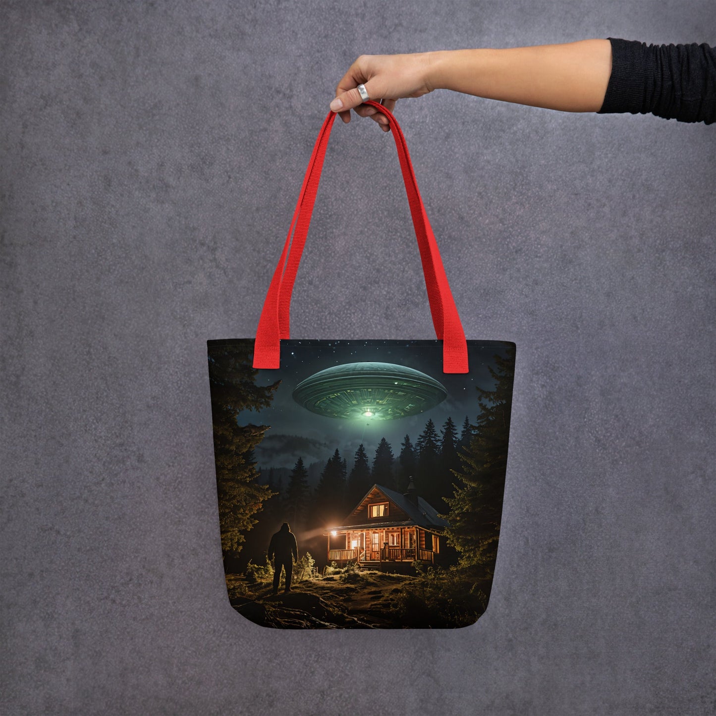 UFO and Bigfoot Tote Bag - Tote Bags - Discovery Co.