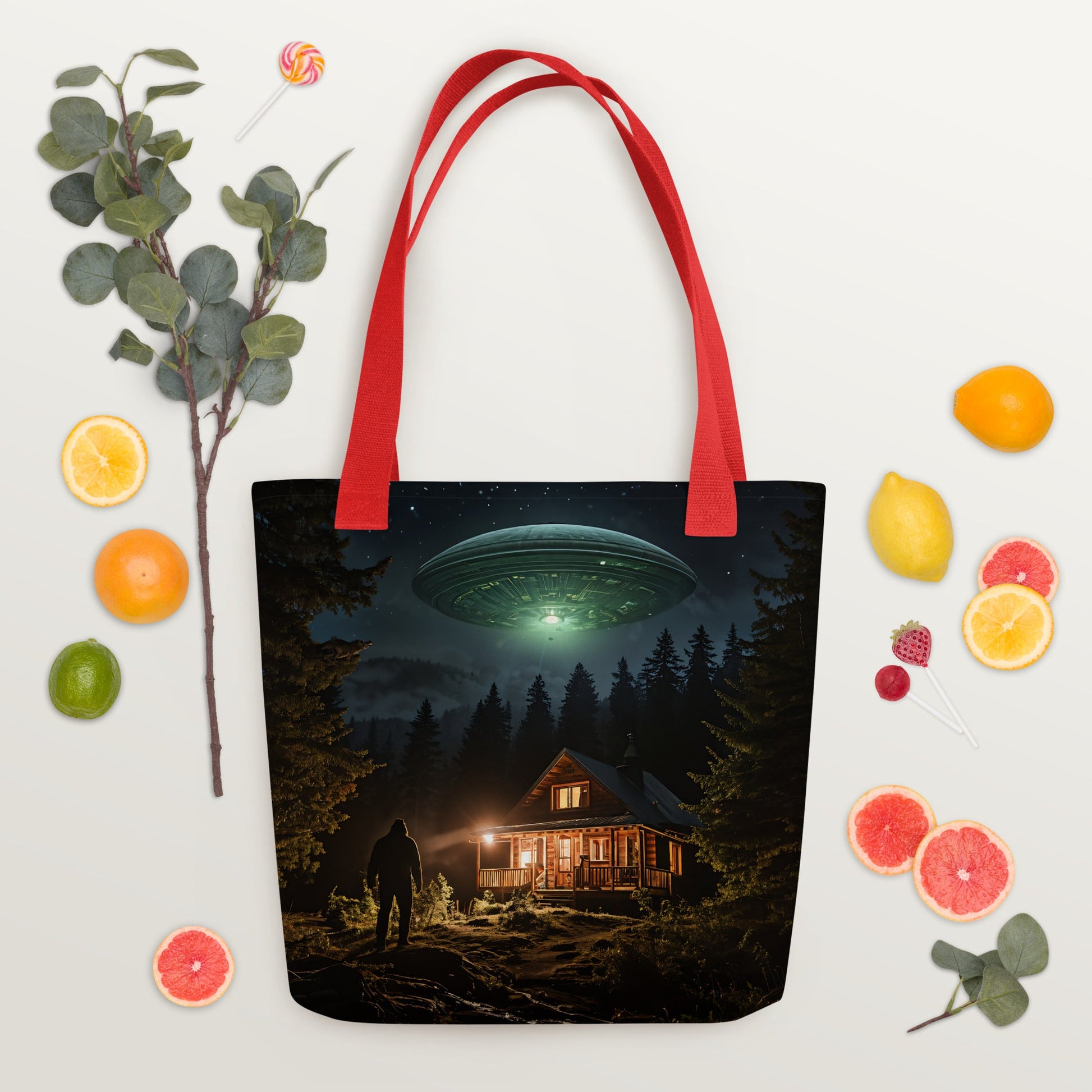 UFO and Bigfoot Tote Bag - Tote Bags - Discovery Co.