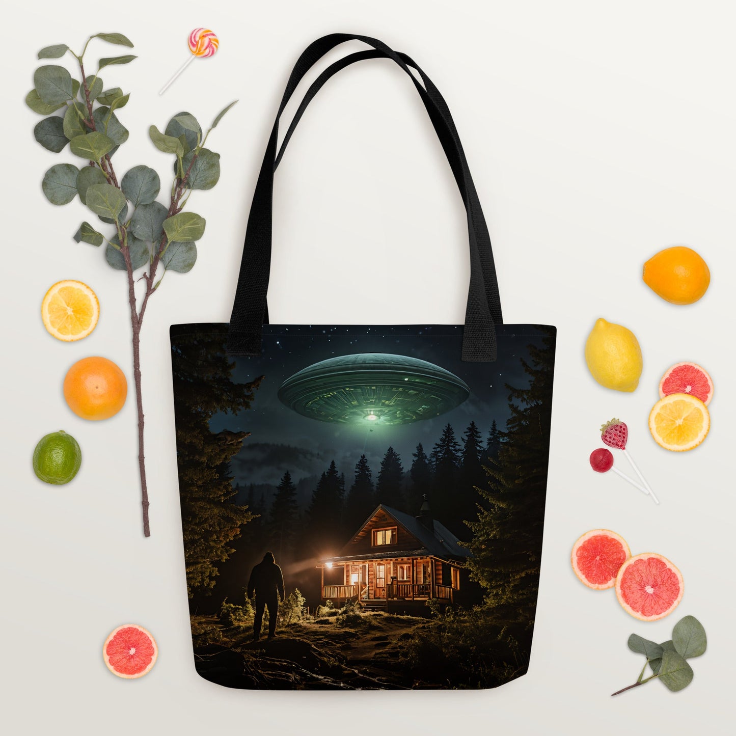 UFO and Bigfoot Tote Bag - Tote Bags - Discovery Co.