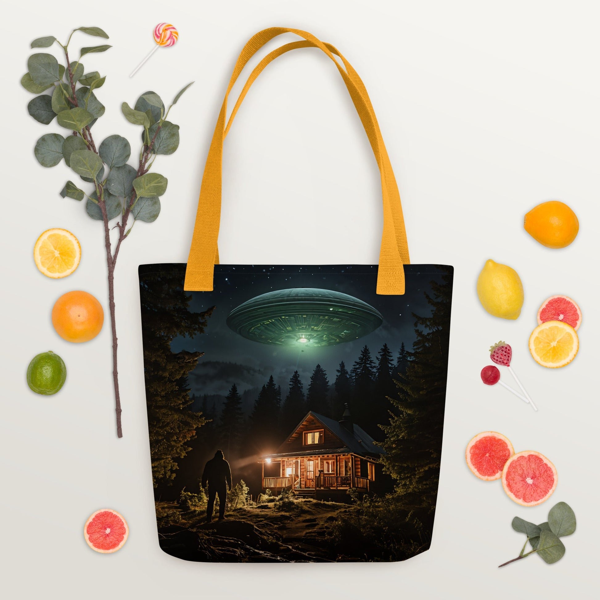 UFO and Bigfoot Tote Bag - Tote Bags - Discovery Co.