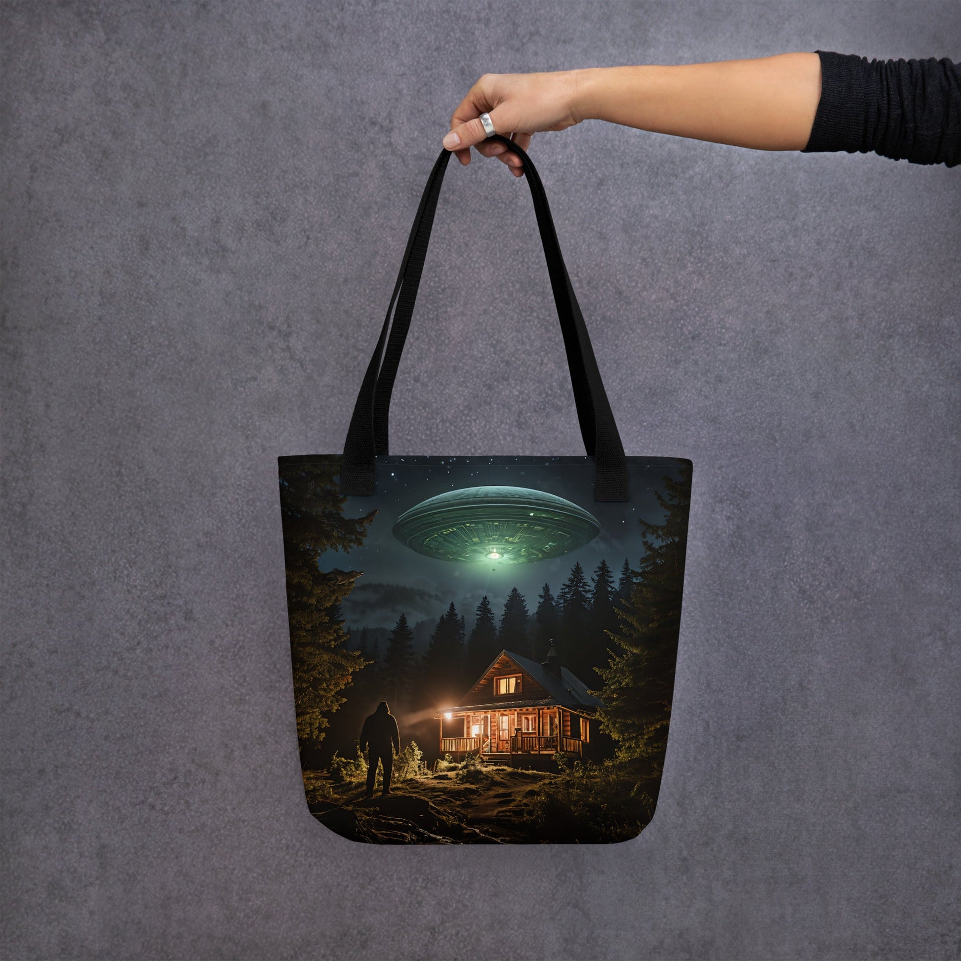 UFO and Bigfoot Tote Bag - Tote Bags - Discovery Co.