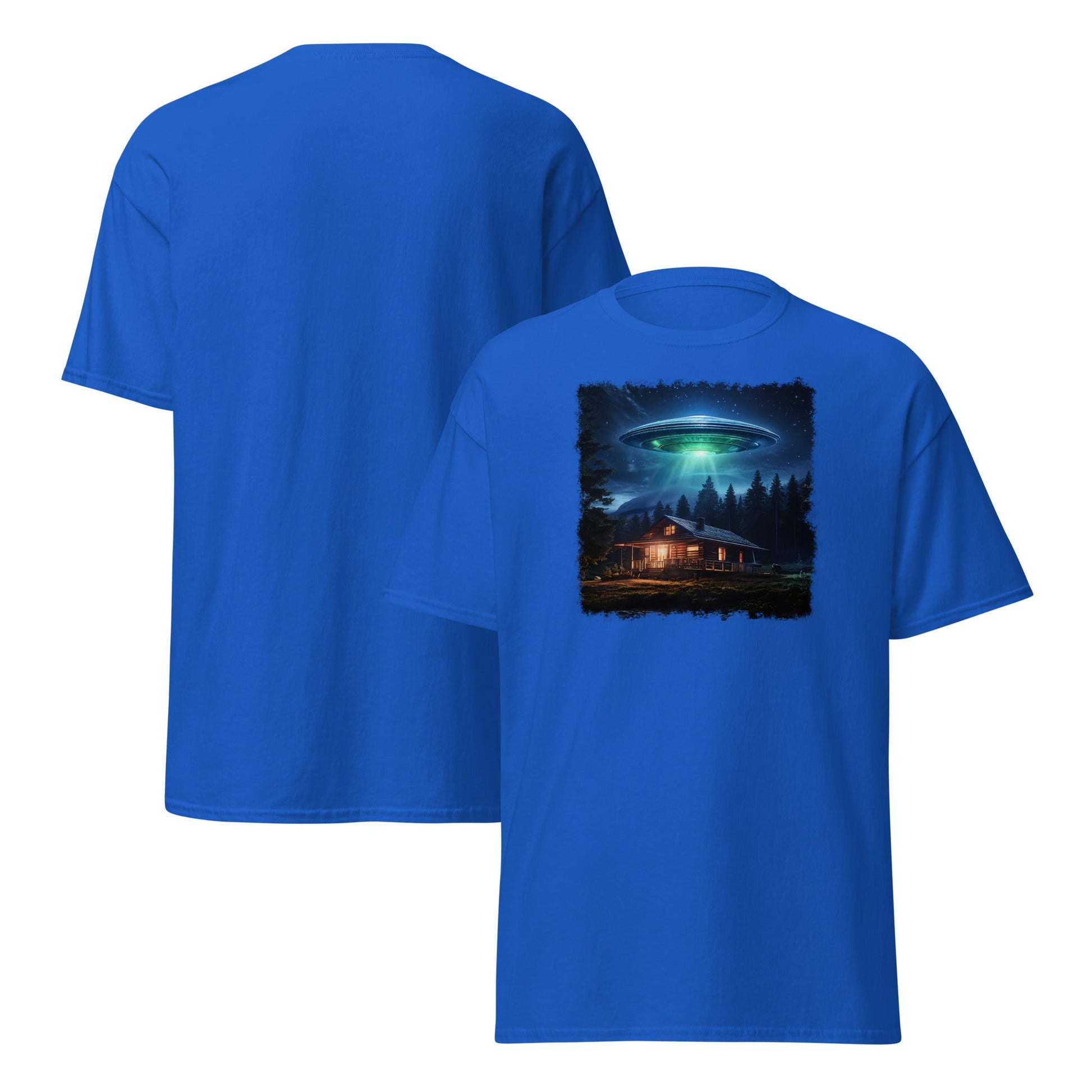 UFO Over Cabin Men's (Unisex) Classic Tee - Men's Shirts - Discovery Co.