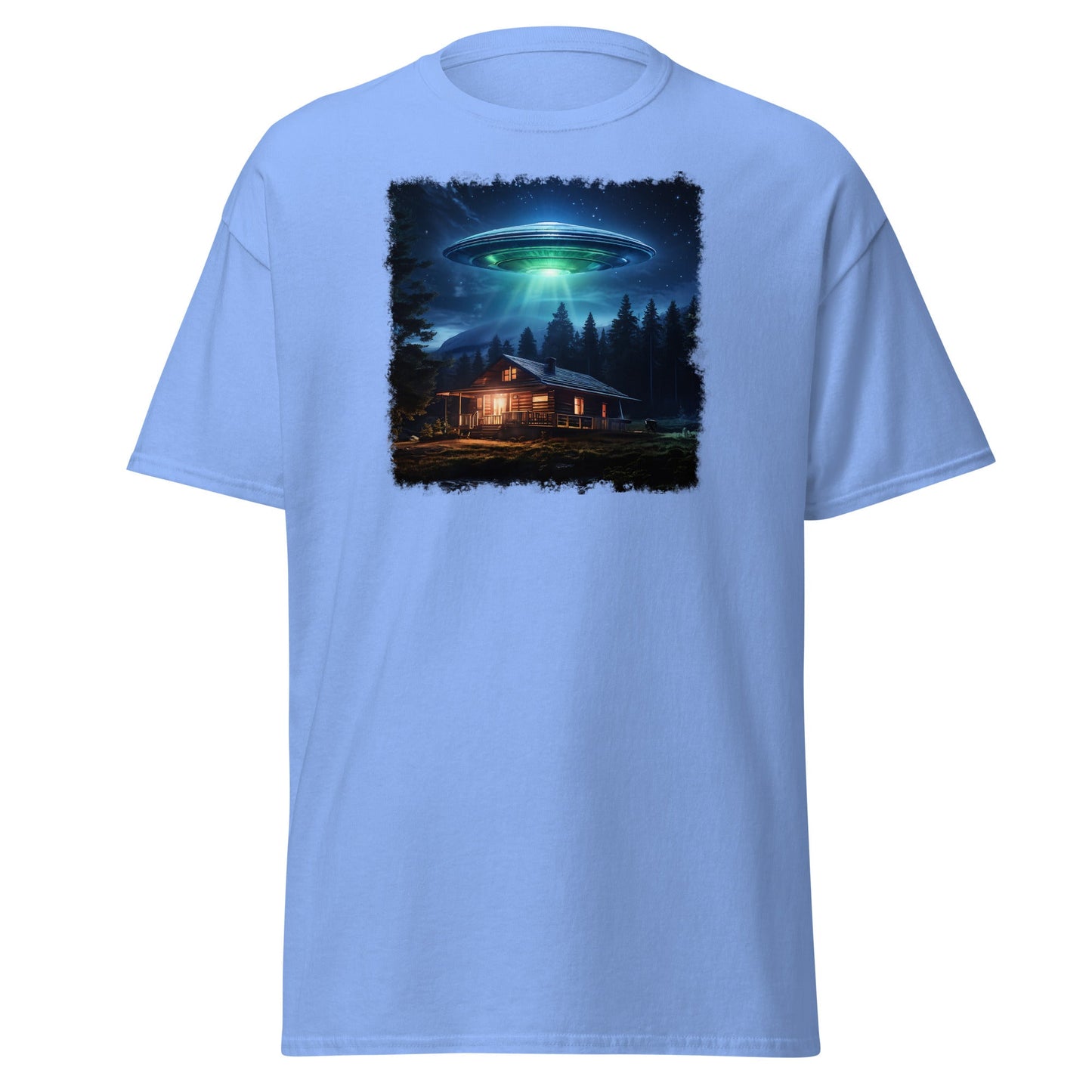UFO Over Cabin Men's (Unisex) Classic Tee - Men's Shirts - Discovery Co.