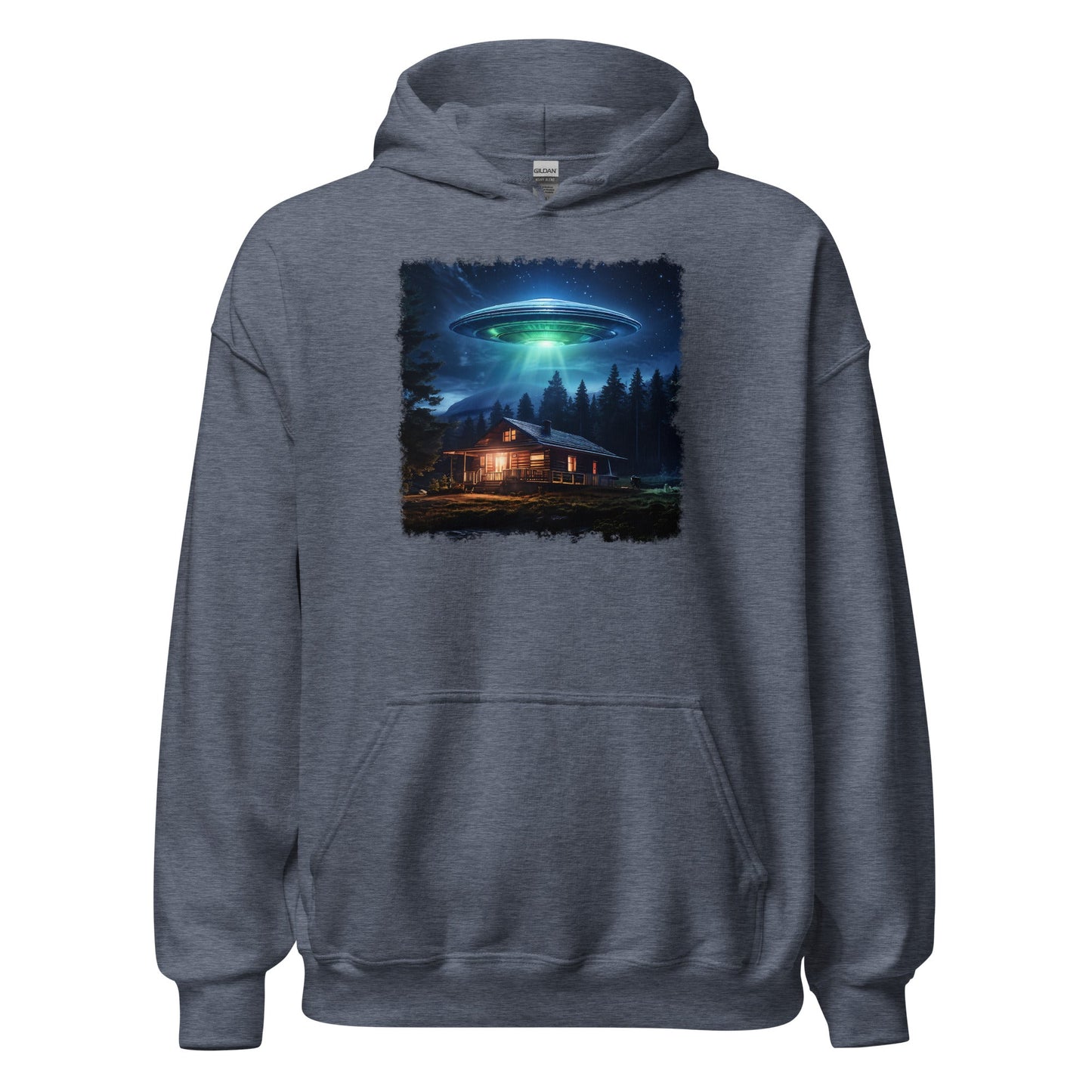 UFO Over Cabin Women's (Unisex) Hoodie - Hoodies - Discovery Co.