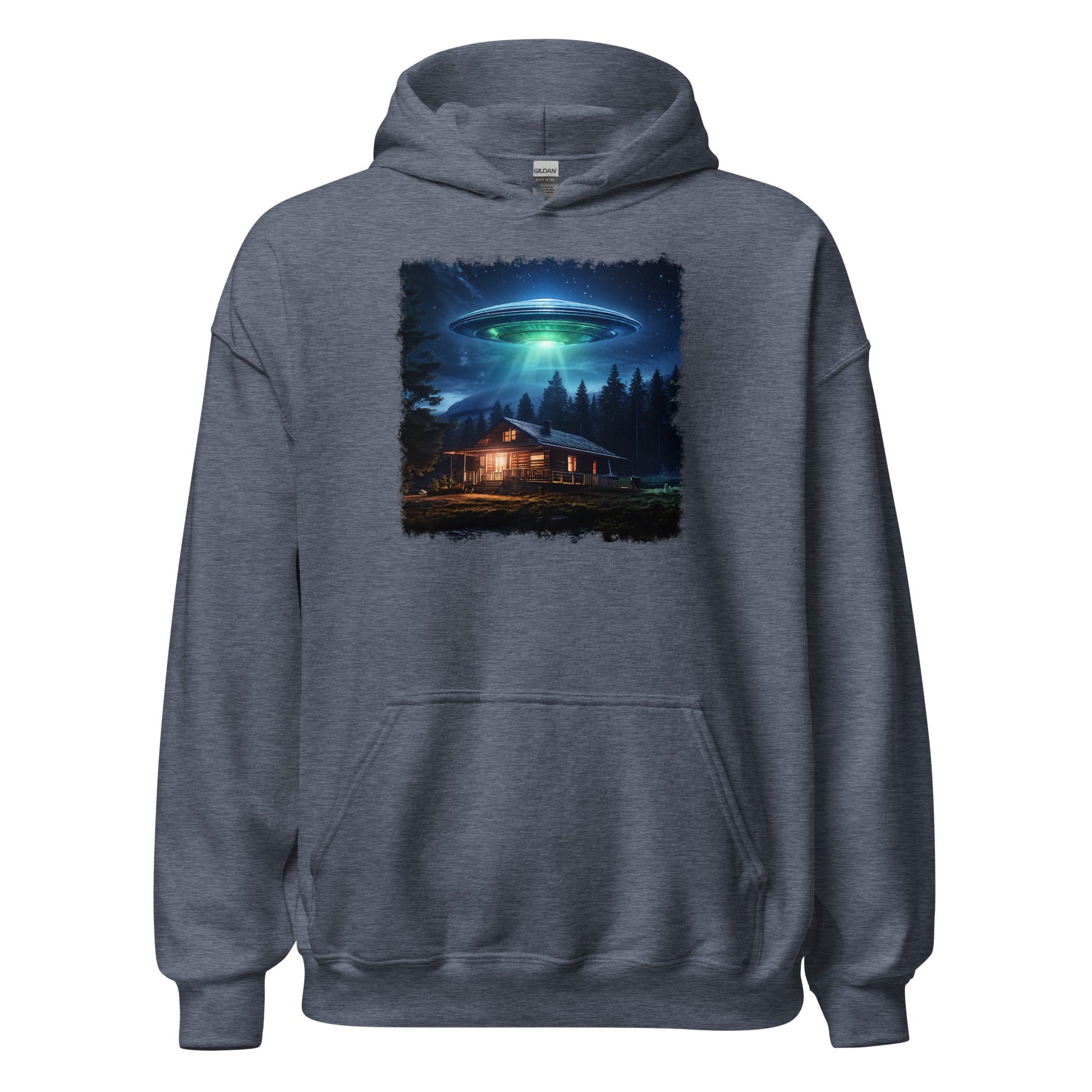 UFO Over Cabin Women's (Unisex) Hoodie - Hoodies - Discovery Co.
