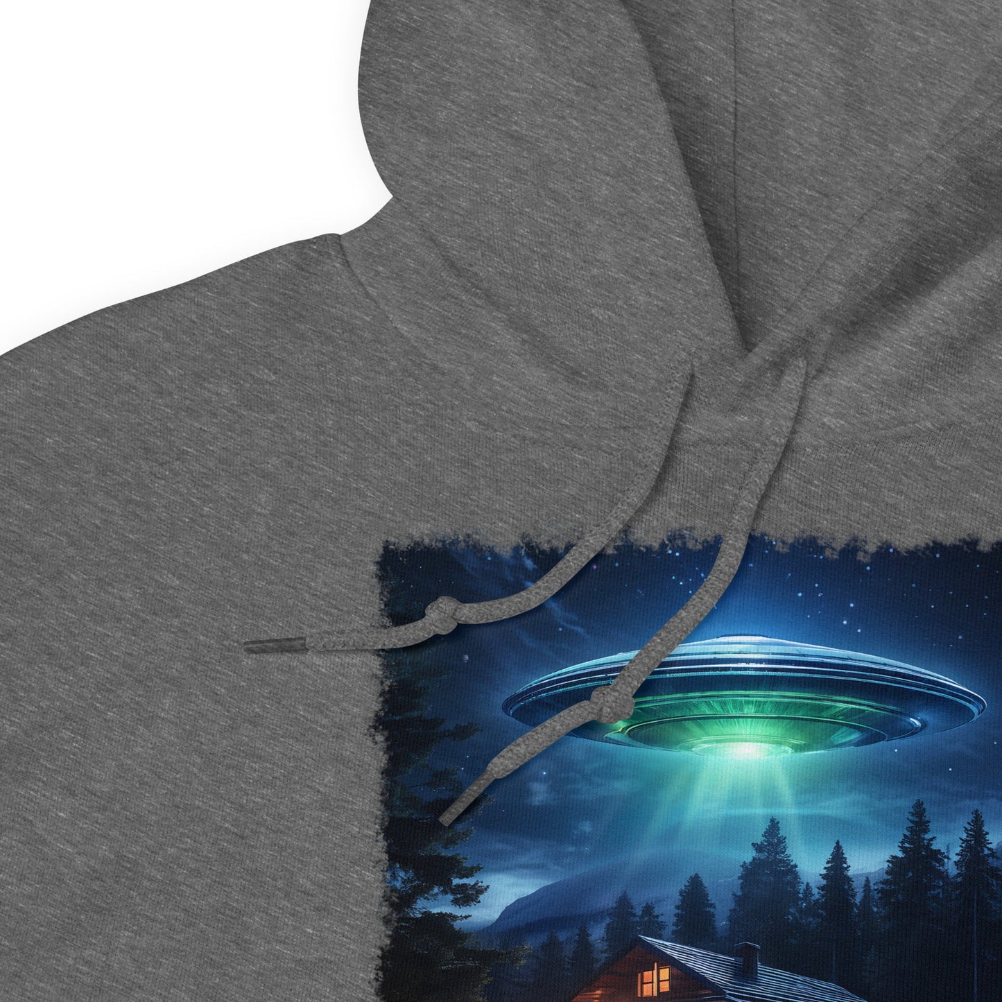 UFO Over Cabin Women's (Unisex) Hoodie - Hoodies - Discovery Co.