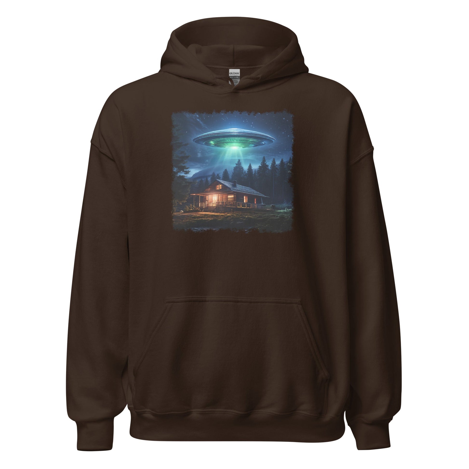 UFO Over Cabin Women's (Unisex) Hoodie - Hoodies - Discovery Co.