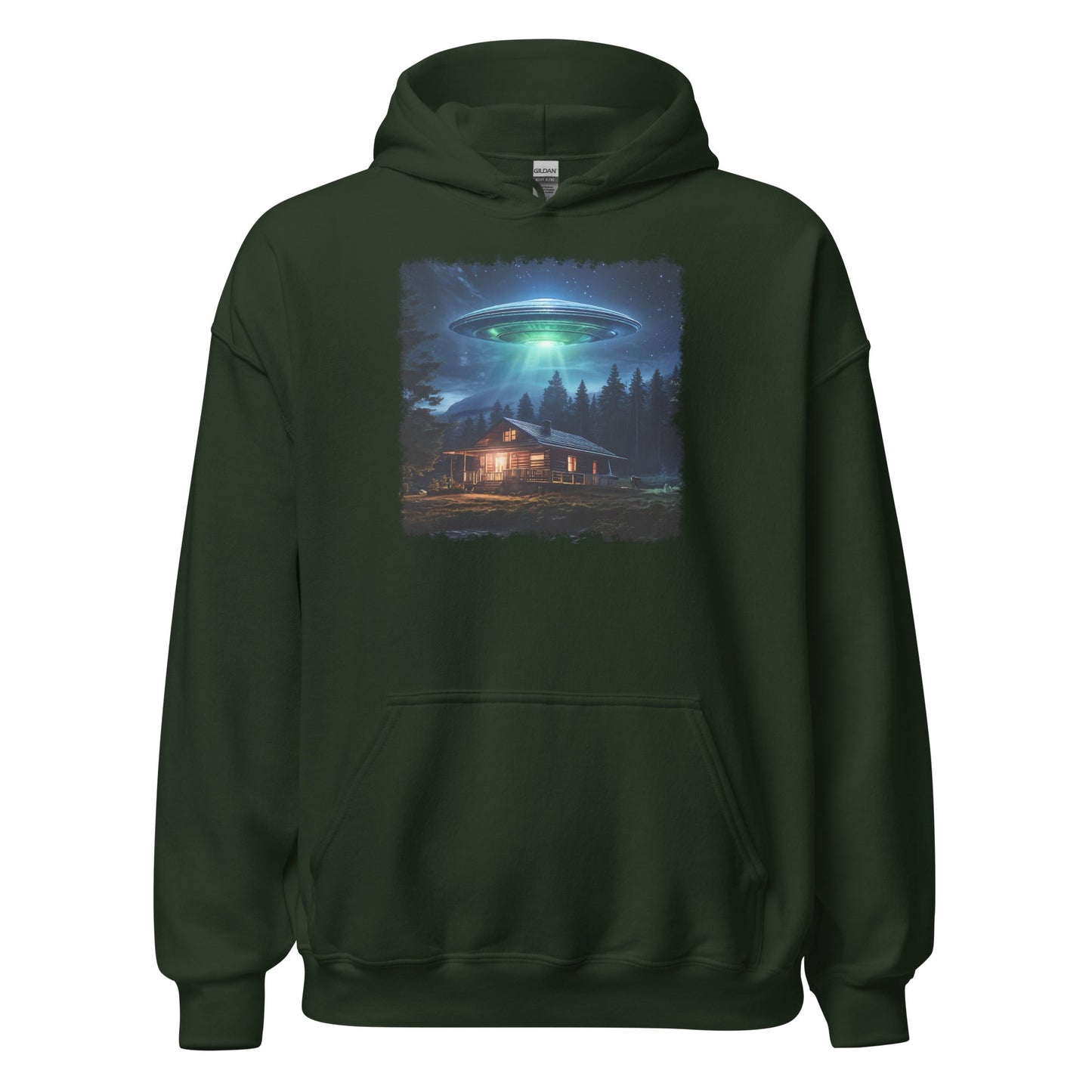 UFO Over Cabin Women's (Unisex) Hoodie - Hoodies - Discovery Co.