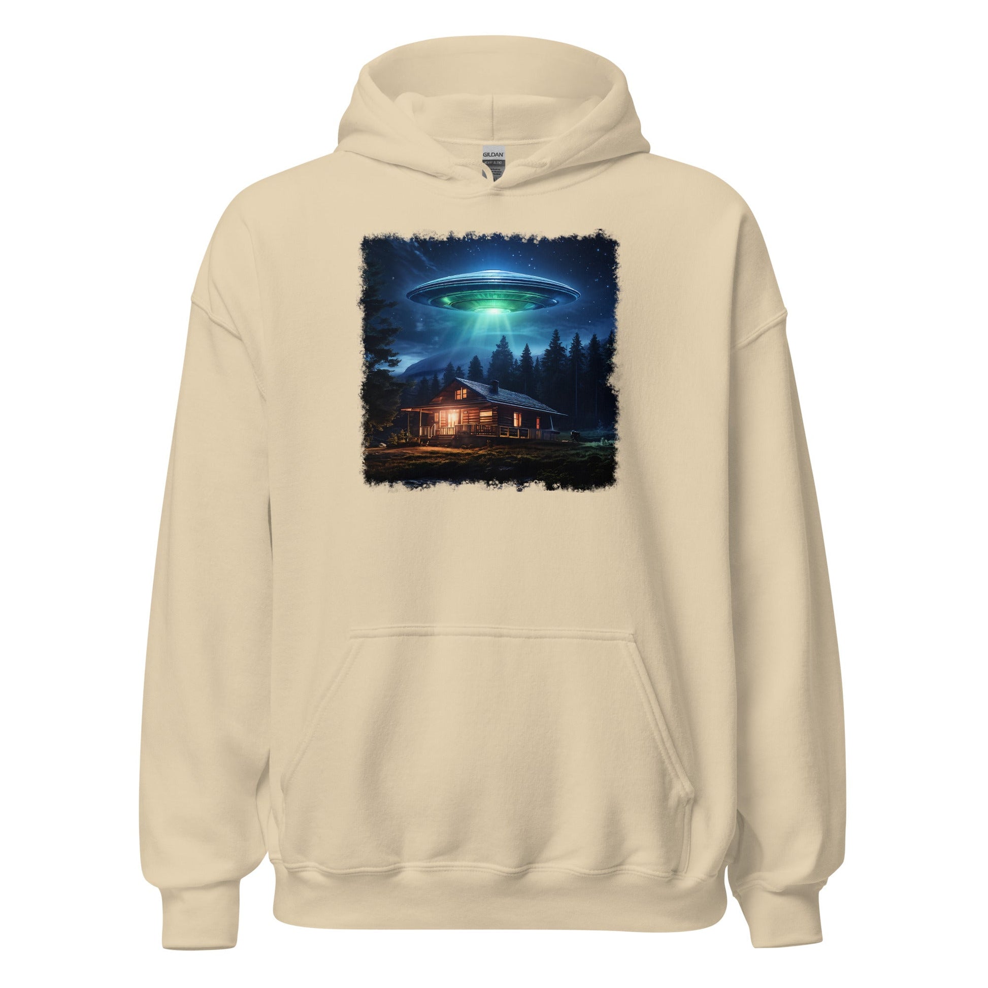 UFO Over Cabin Women's (Unisex) Hoodie - Hoodies - Discovery Co.
