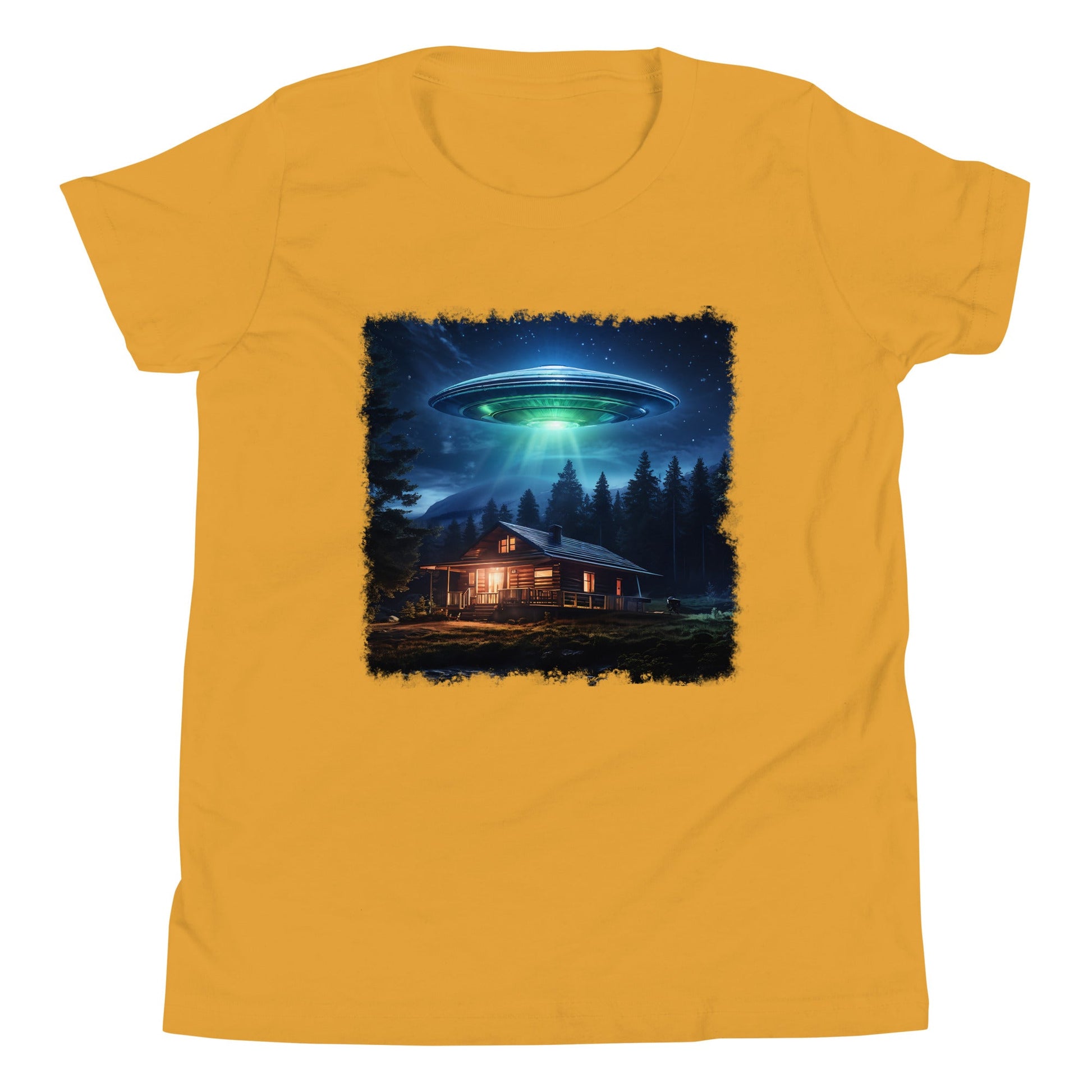 UFO Over Cabin Youth Short Sleeve T-Shirt - Discovery Co.