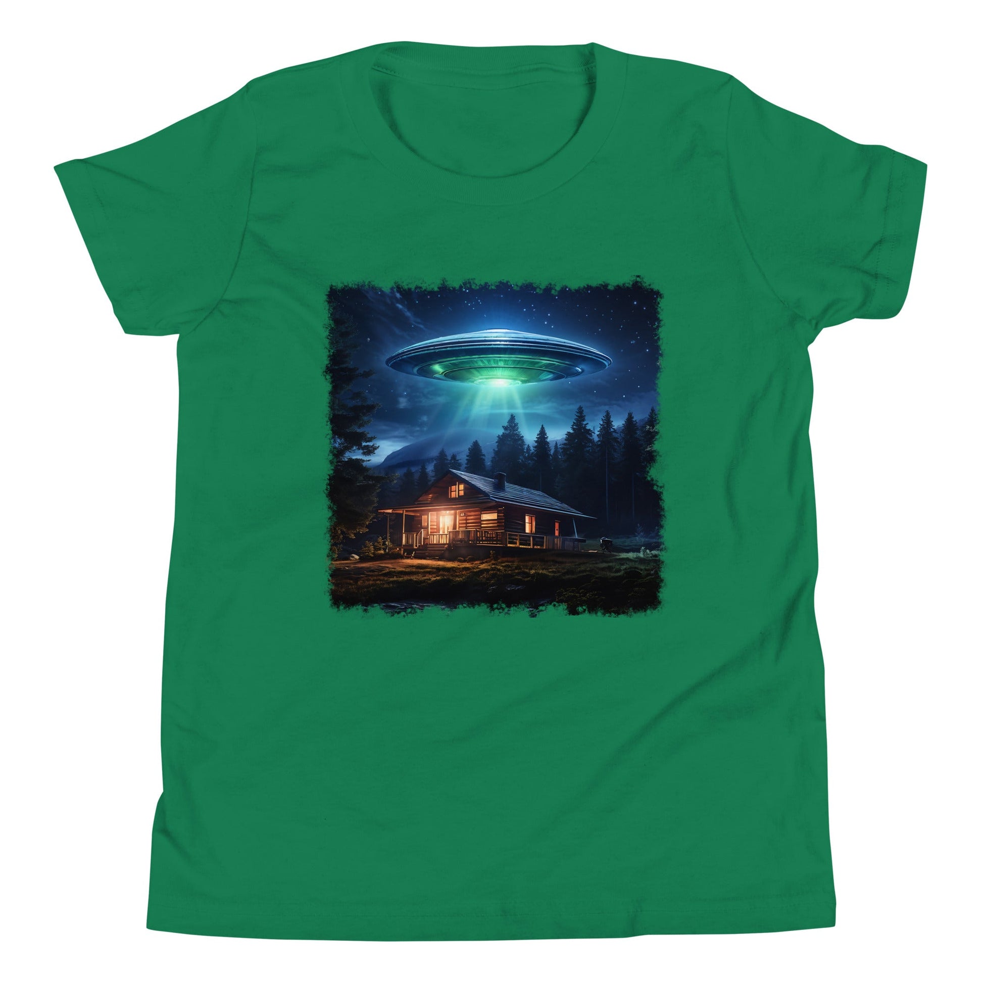 UFO Over Cabin Youth Short Sleeve T-Shirt - Discovery Co.