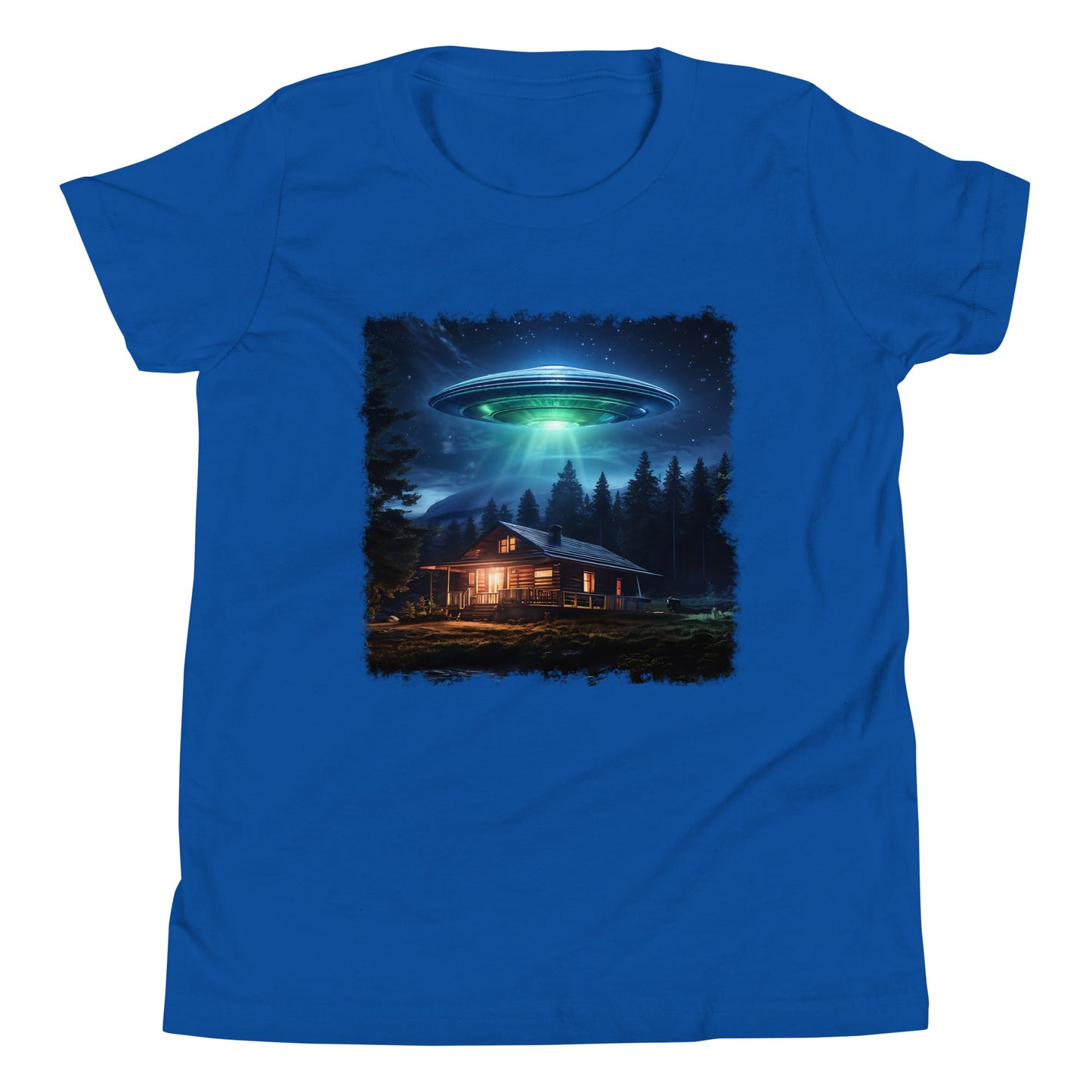 UFO Over Cabin Youth Short Sleeve T-Shirt - Discovery Co.