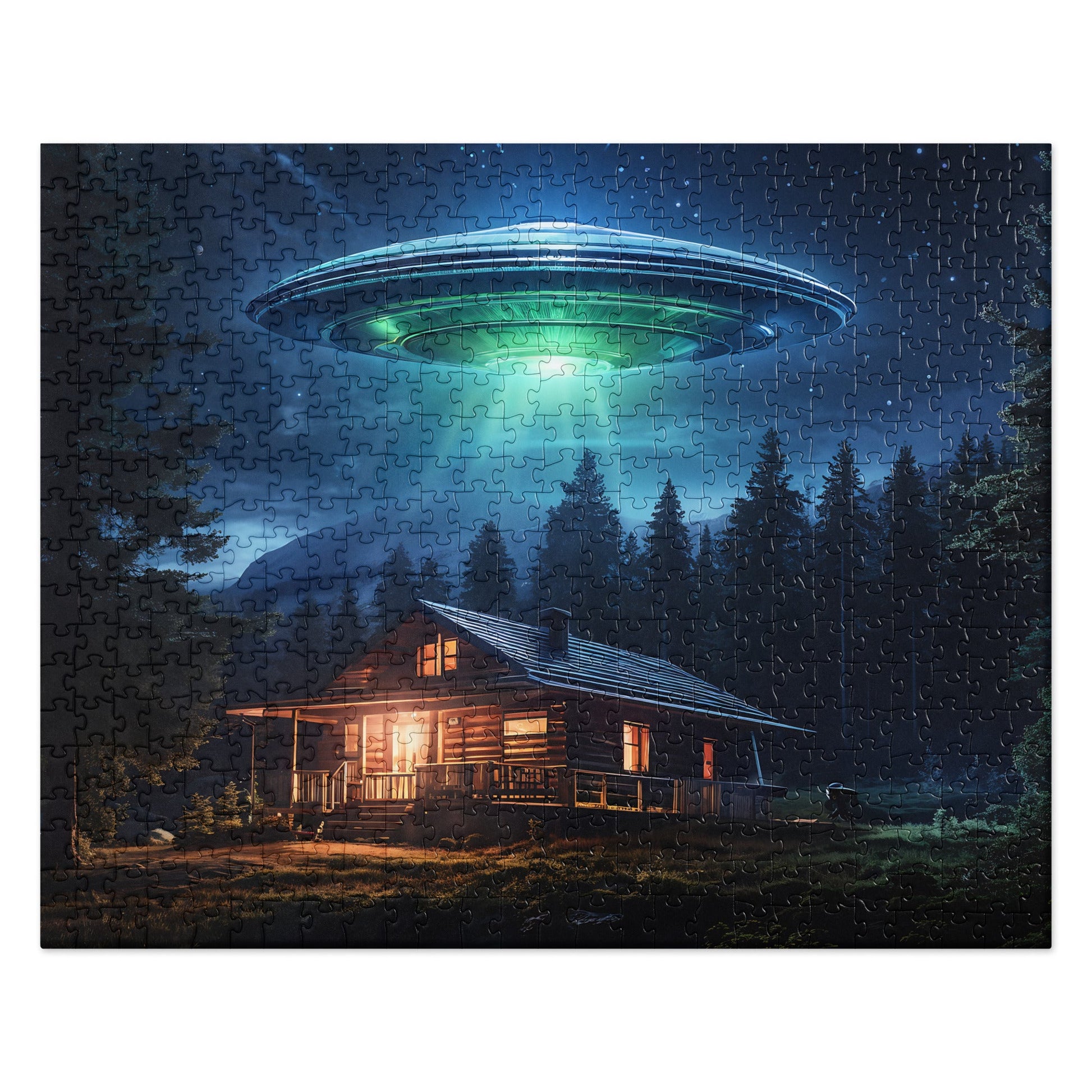 UFO Over House Jigsaw Puzzle - Puzzle - Discovery Co.